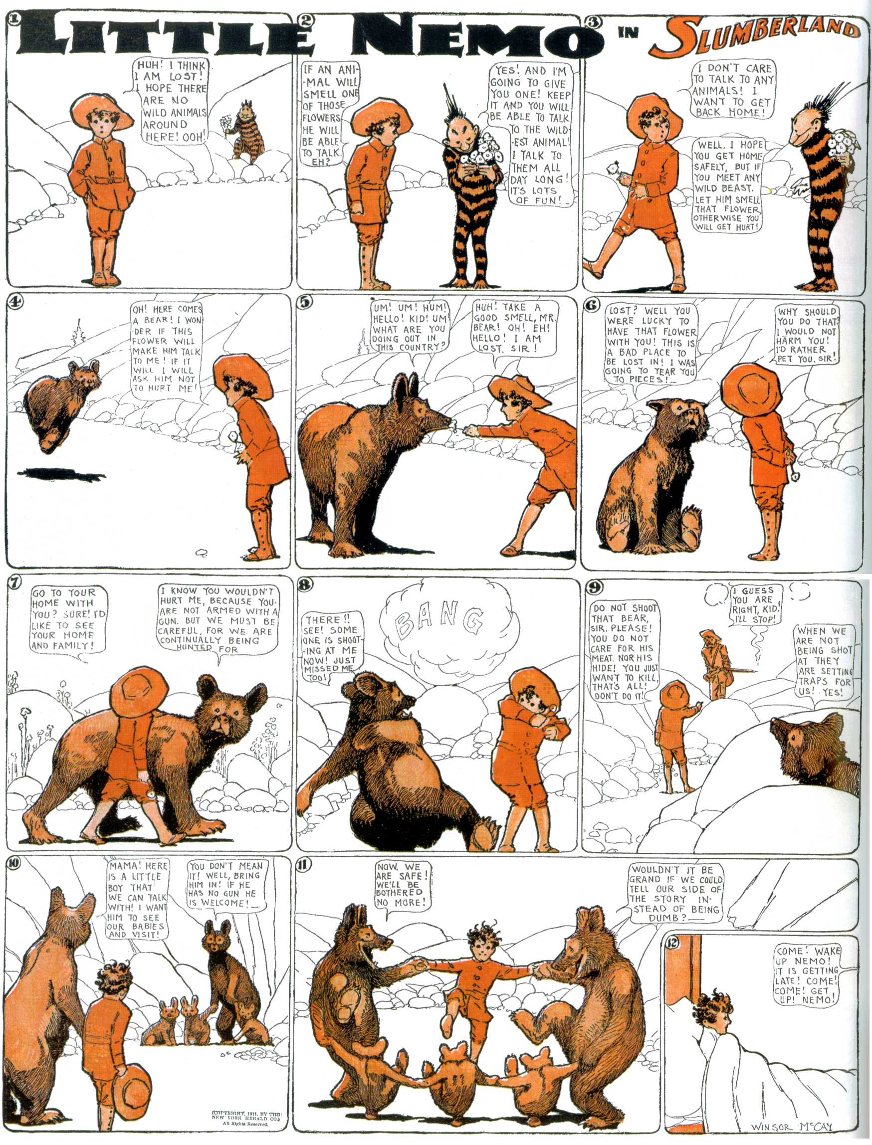 Little Nemo in Slumberland (1905–1914), page 293. Little Nemo in Slumberland by Winsor McCay. Public domain in the United States. https://archive.org/details/LittleNemo1905-14FromWinsorMccayAsCbz