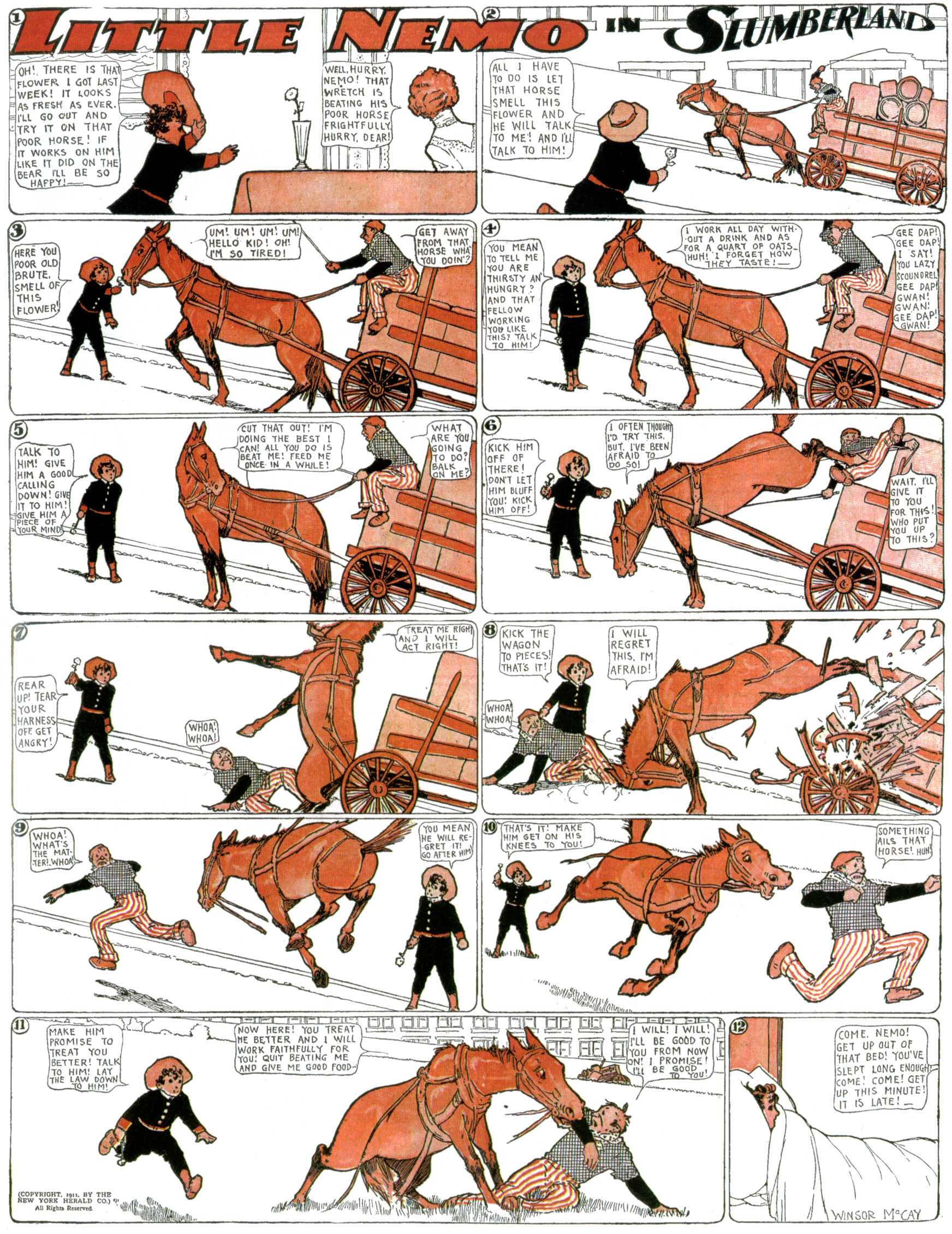 Little Nemo in Slumberland (1905–1914), page 294. Little Nemo in Slumberland by Winsor McCay. Public domain in the United States. https://archive.org/details/LittleNemo1905-14FromWinsorMccayAsCbz