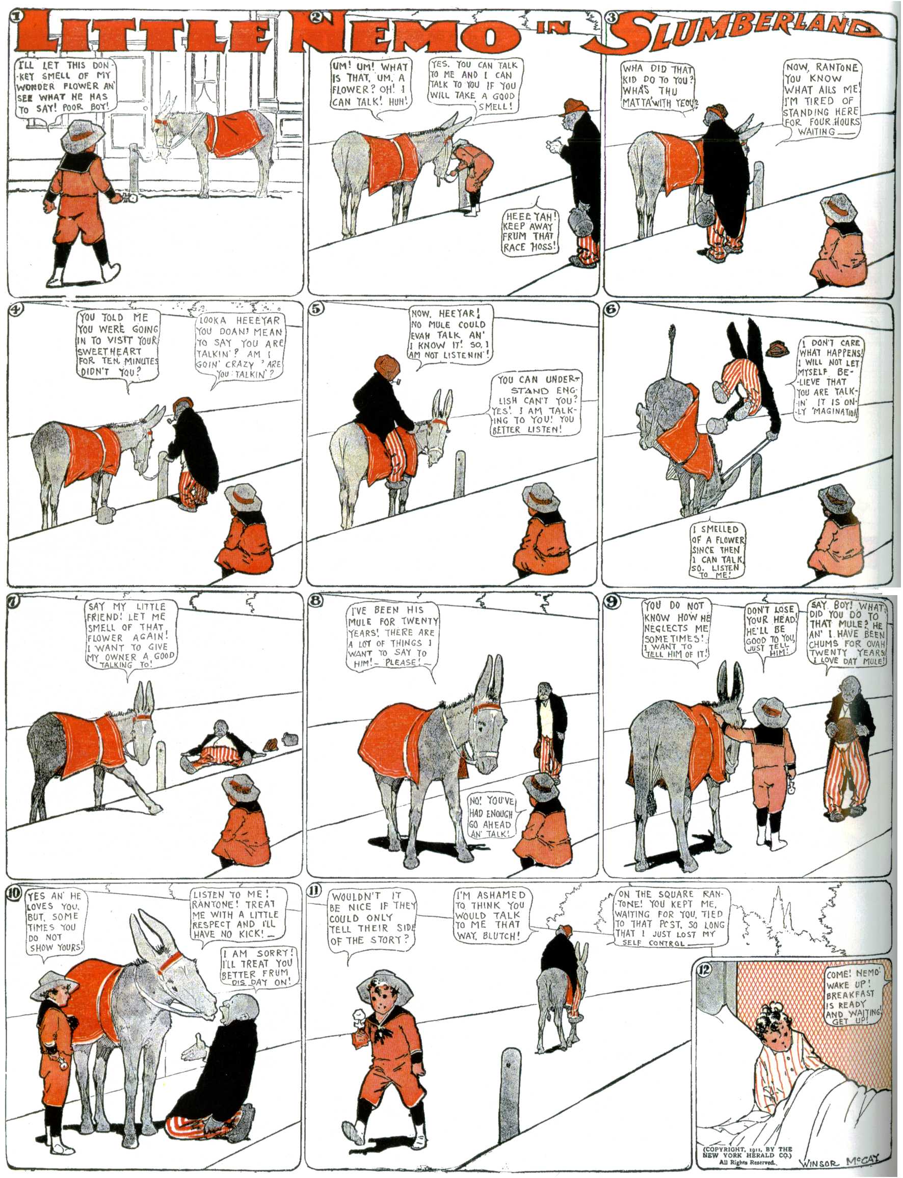 Little Nemo in Slumberland (1905–1914), page 301. Little Nemo in Slumberland by Winsor McCay. Public domain in the United States. https://archive.org/details/LittleNemo1905-14FromWinsorMccayAsCbz