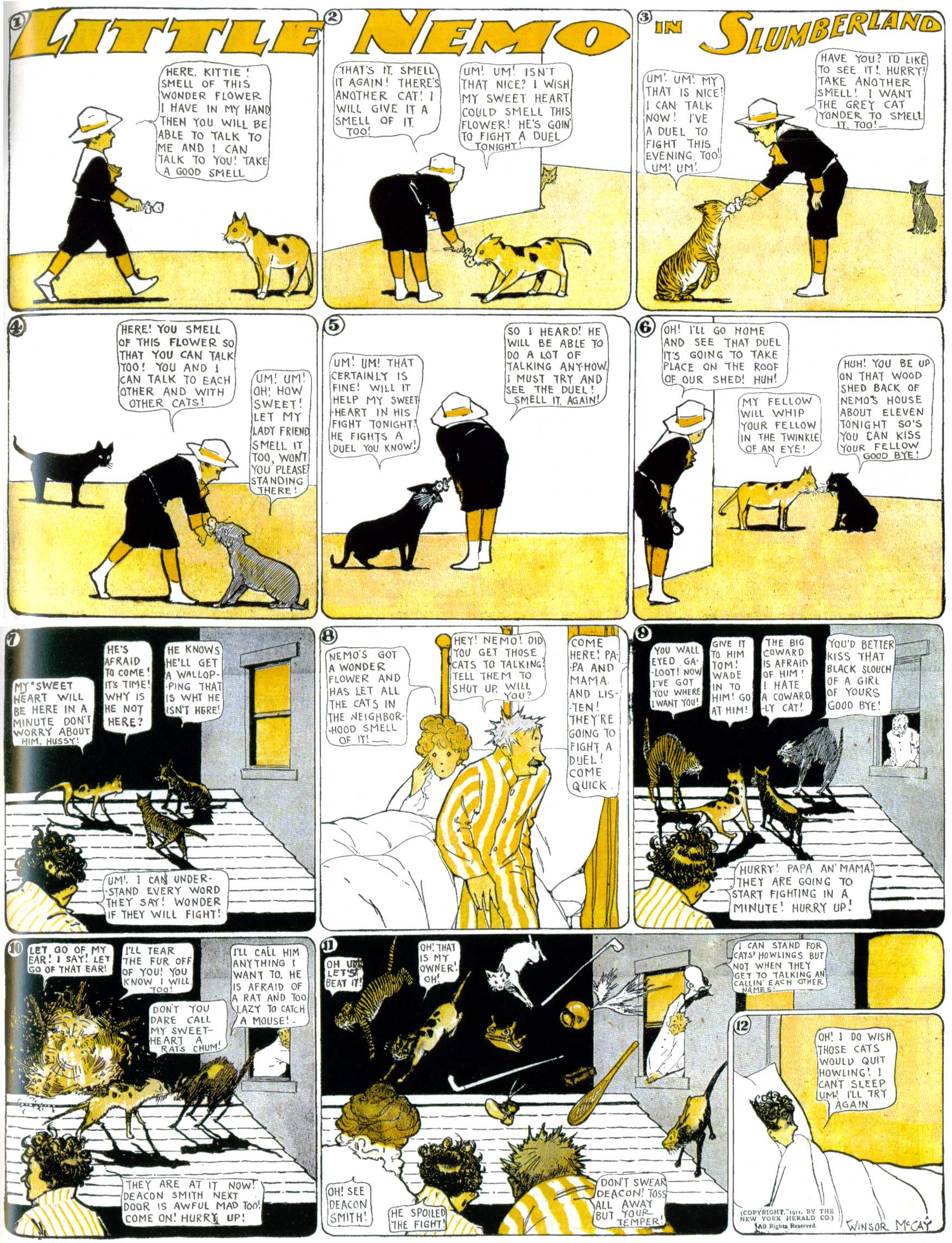 Little Nemo in Slumberland (1905–1914), page 302. Little Nemo in Slumberland by Winsor McCay. Public domain in the United States. https://archive.org/details/LittleNemo1905-14FromWinsorMccayAsCbz