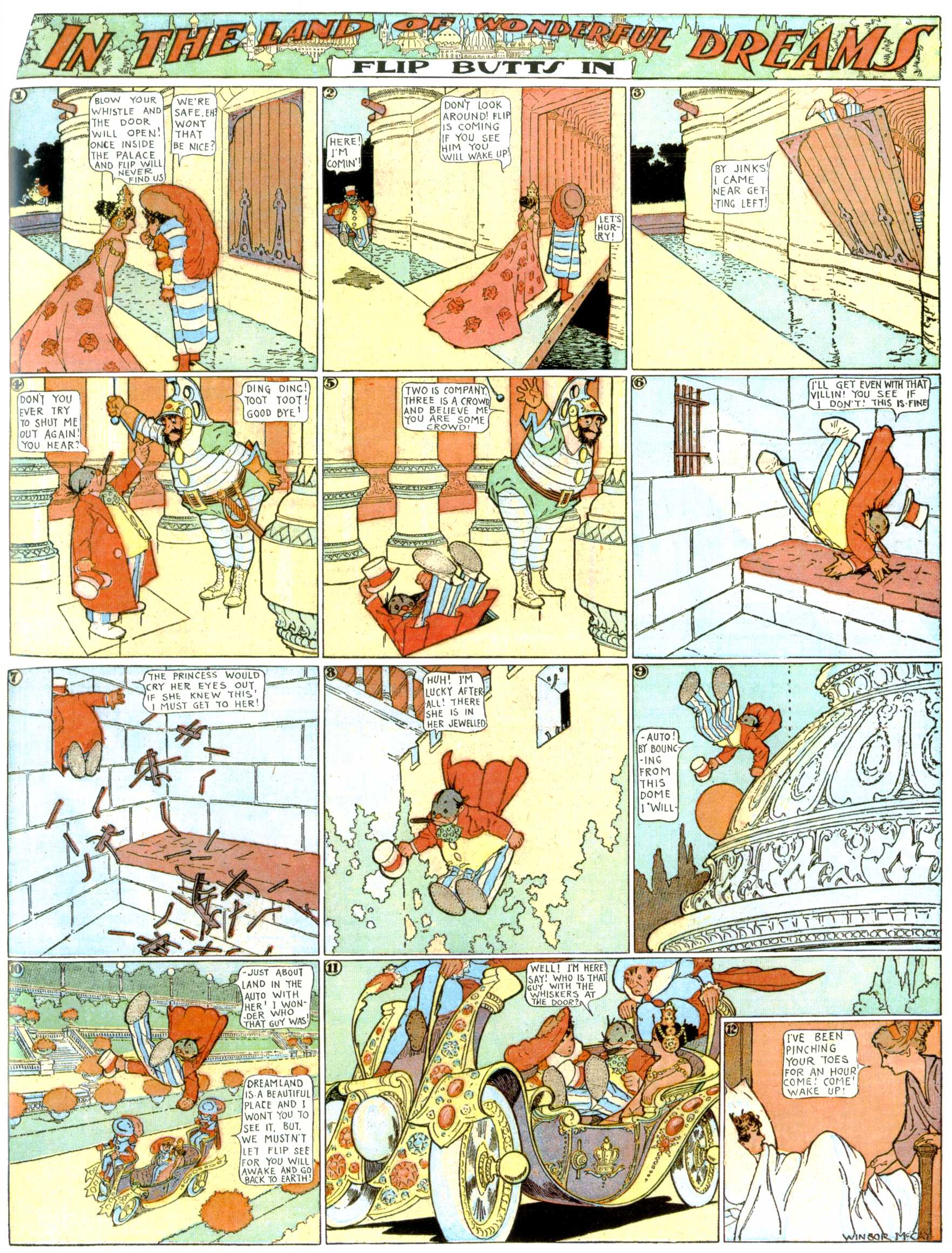 Little Nemo in Slumberland (1905–1914), page 304. Little Nemo in Slumberland by Winsor McCay. Public domain in the United States. https://archive.org/details/LittleNemo1905-14FromWinsorMccayAsCbz