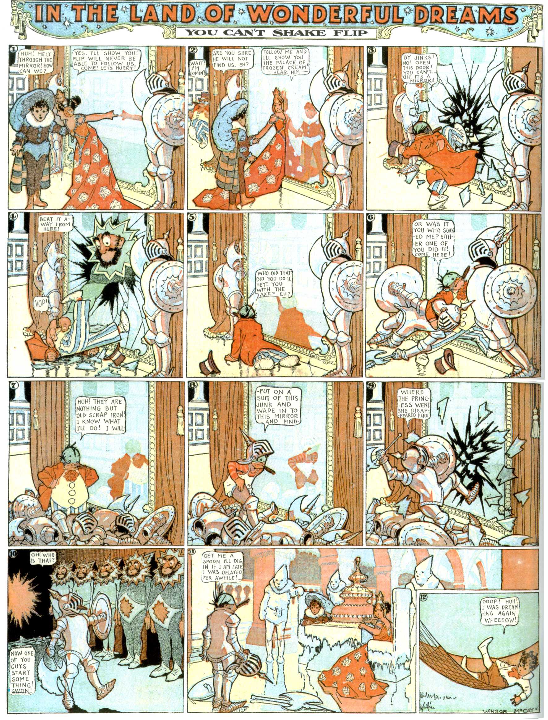 Little Nemo in Slumberland (1905–1914), page 305. Little Nemo in Slumberland by Winsor McCay. Public domain in the United States. https://archive.org/details/LittleNemo1905-14FromWinsorMccayAsCbz