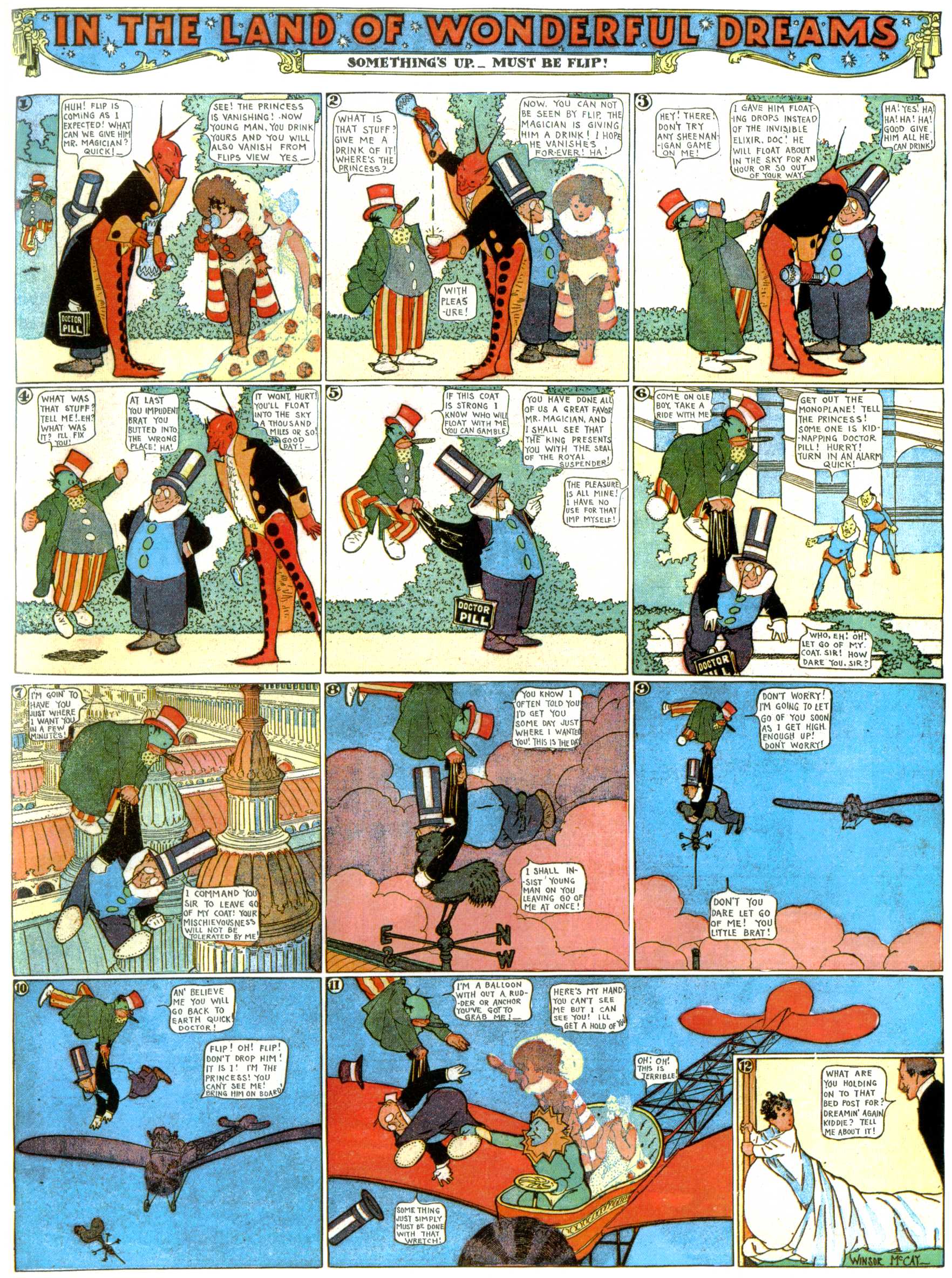 Little Nemo in Slumberland (1905–1914), page 314. Little Nemo in Slumberland by Winsor McCay. Public domain in the United States. https://archive.org/details/LittleNemo1905-14FromWinsorMccayAsCbz