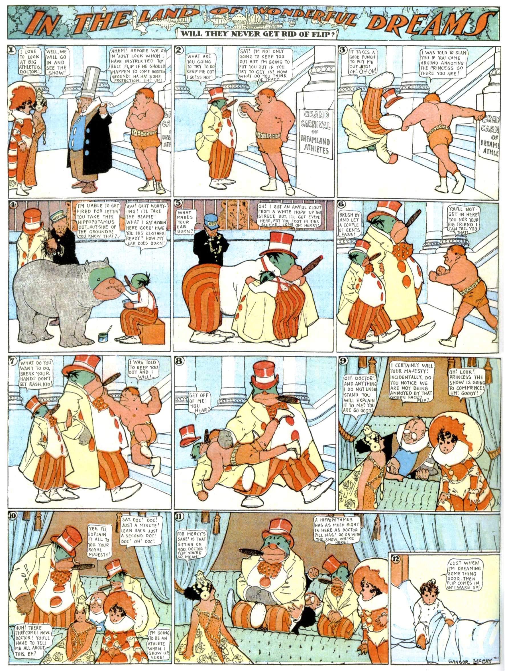 Little Nemo in Slumberland (1905–1914), page 325. Little Nemo in Slumberland by Winsor McCay. Public domain in the United States. https://archive.org/details/LittleNemo1905-14FromWinsorMccayAsCbz