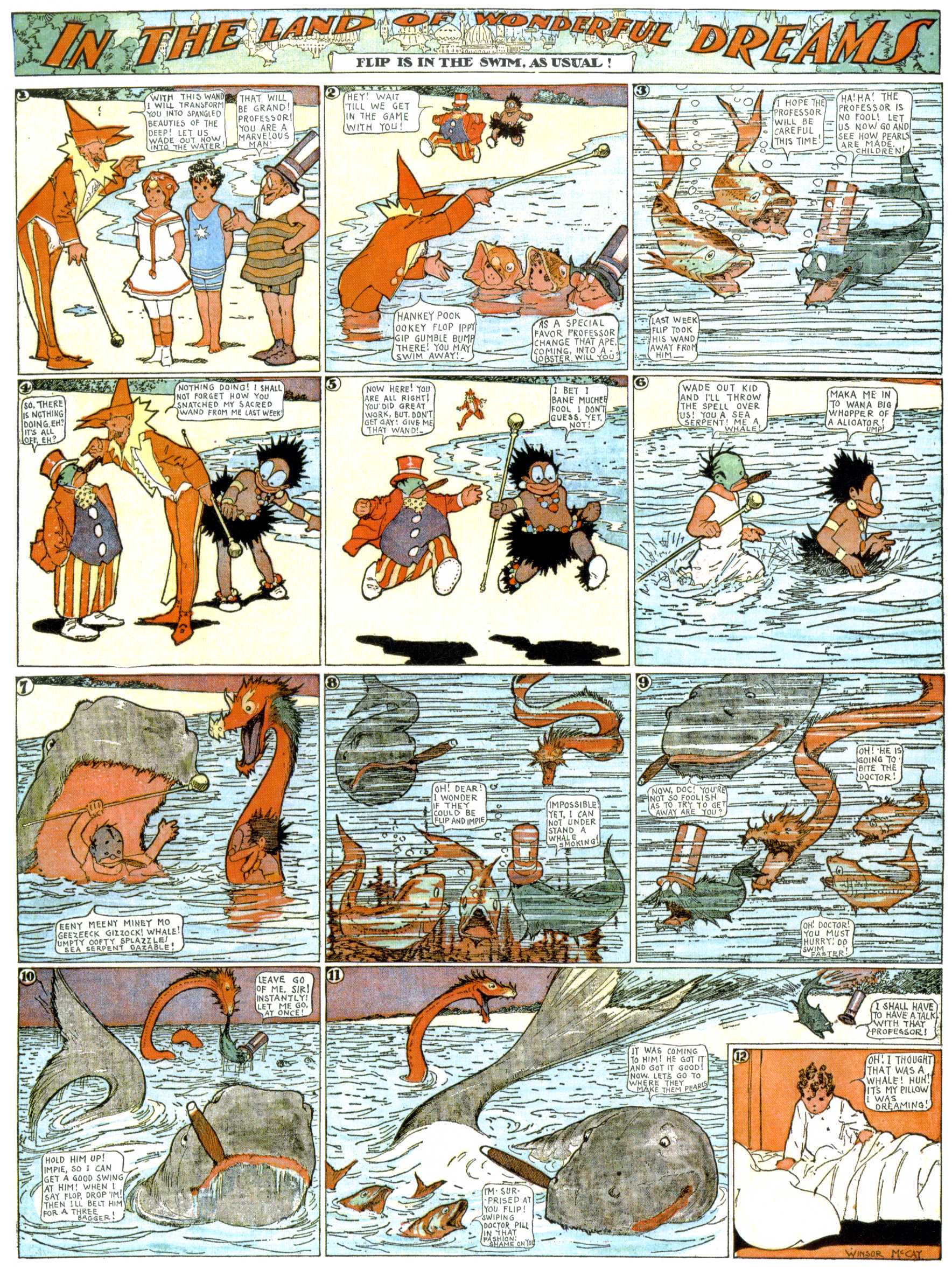 Little Nemo in Slumberland (1905–1914), page 328. Little Nemo in Slumberland by Winsor McCay. Public domain in the United States. https://archive.org/details/LittleNemo1905-14FromWinsorMccayAsCbz
