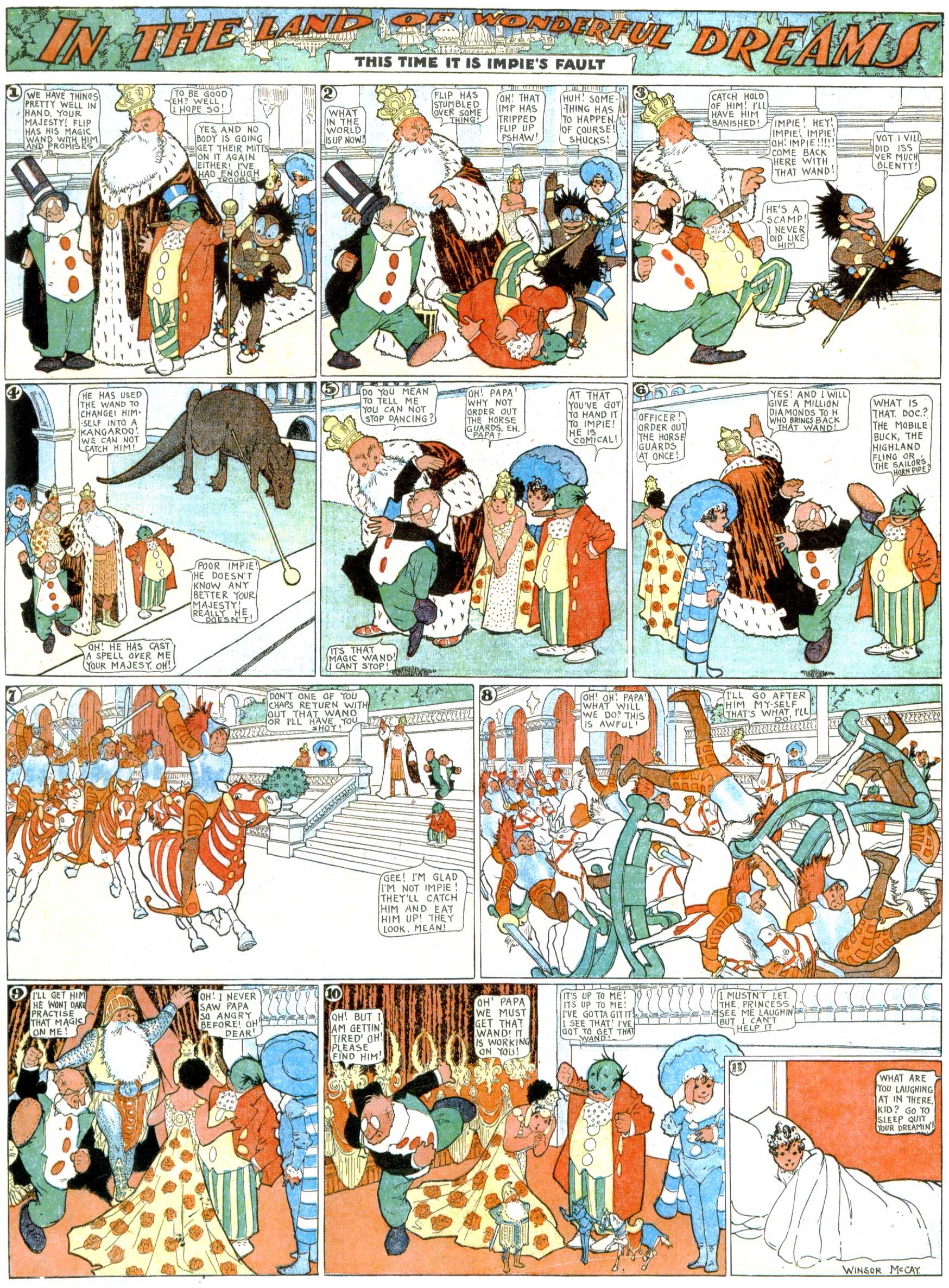 Little Nemo in Slumberland (1905–1914), page 332. Little Nemo in Slumberland by Winsor McCay. Public domain in the United States. https://archive.org/details/LittleNemo1905-14FromWinsorMccayAsCbz