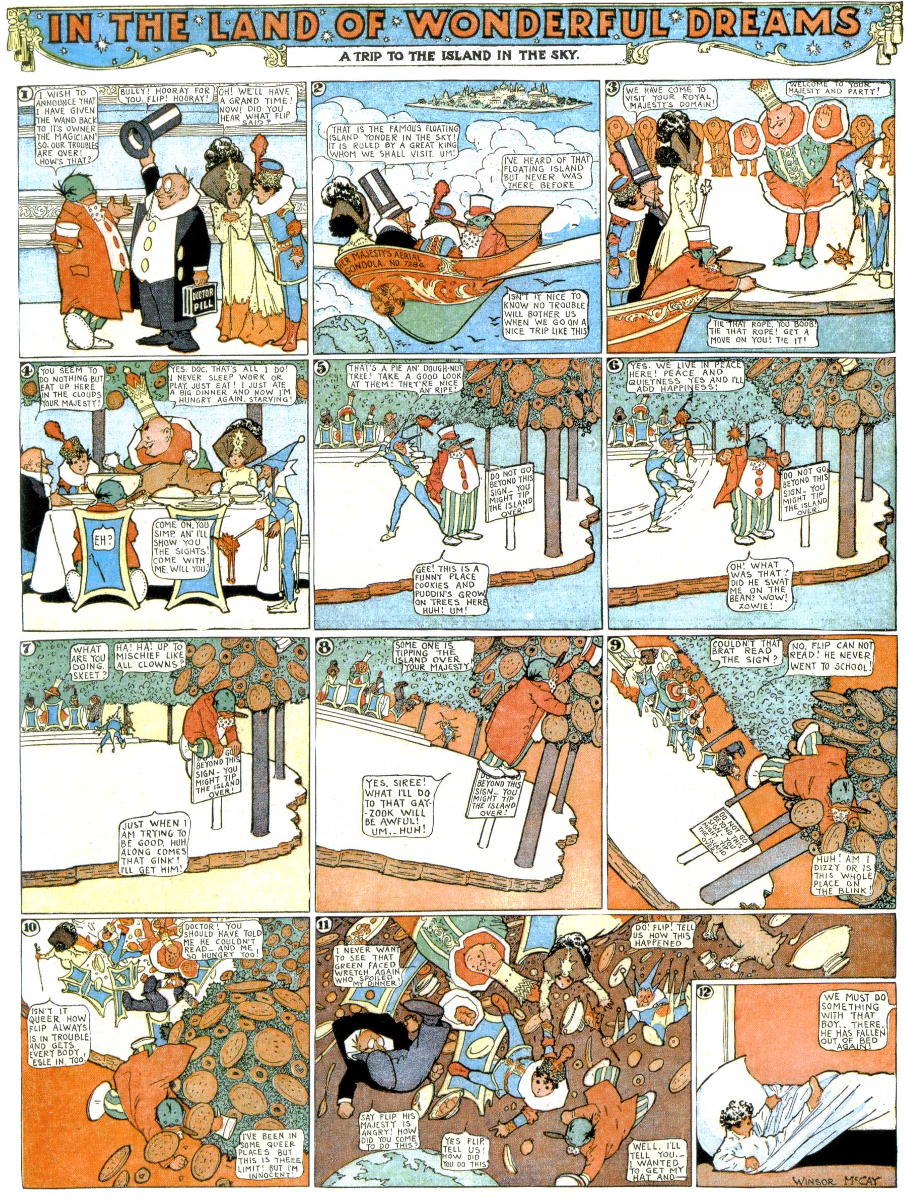 Little Nemo in Slumberland (1905–1914), page 334. Little Nemo in Slumberland by Winsor McCay. Public domain in the United States. https://archive.org/details/LittleNemo1905-14FromWinsorMccayAsCbz