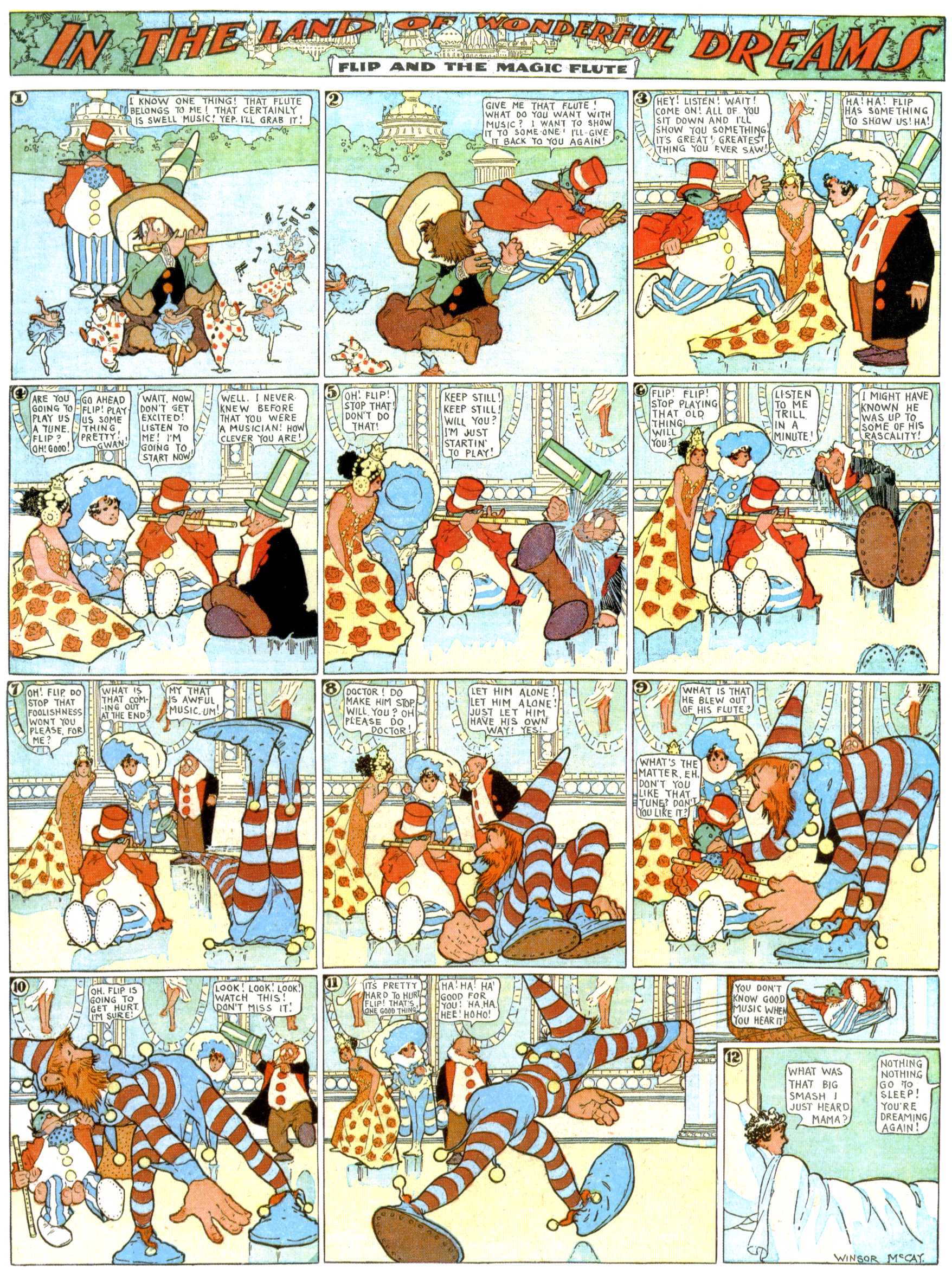 Little Nemo in Slumberland (1905–1914), page 336. Little Nemo in Slumberland by Winsor McCay. Public domain in the United States. https://archive.org/details/LittleNemo1905-14FromWinsorMccayAsCbz
