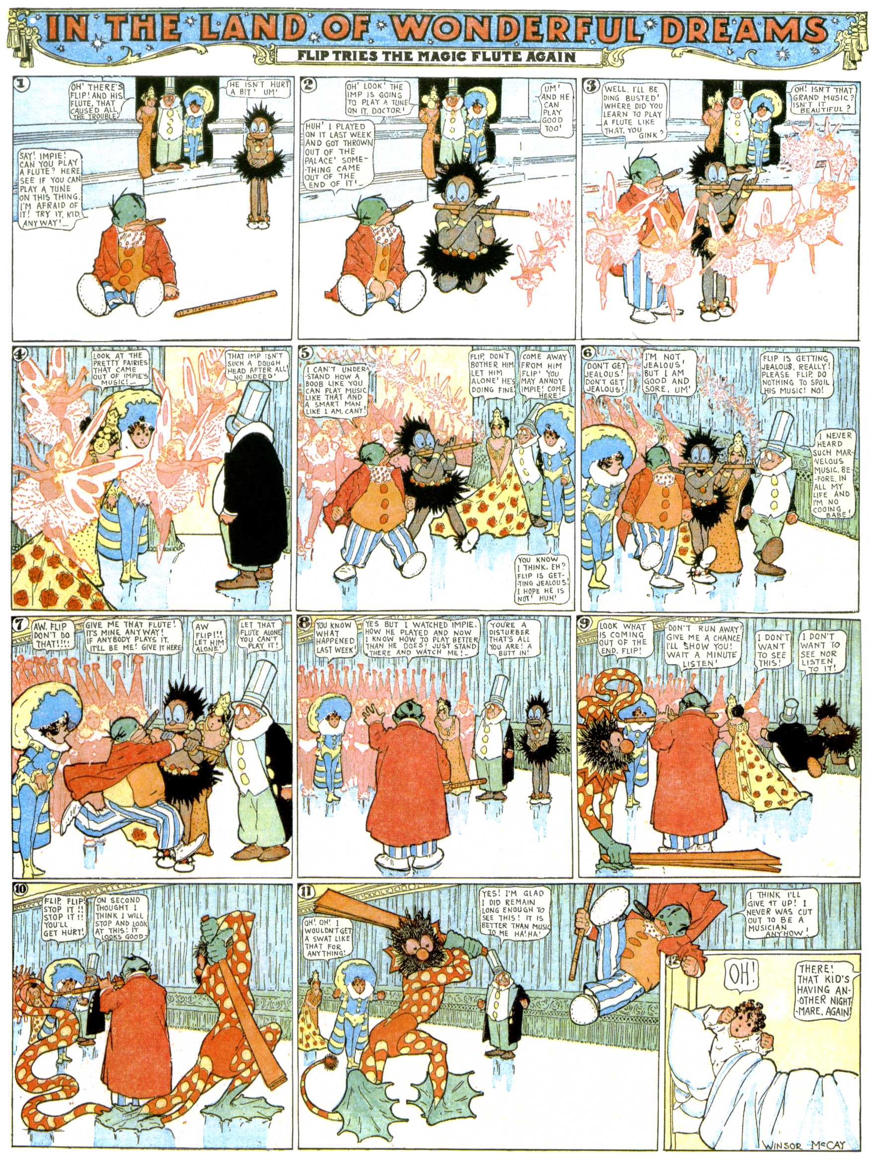 Little Nemo in Slumberland (1905–1914), page 337. Little Nemo in Slumberland by Winsor McCay. Public domain in the United States. https://archive.org/details/LittleNemo1905-14FromWinsorMccayAsCbz