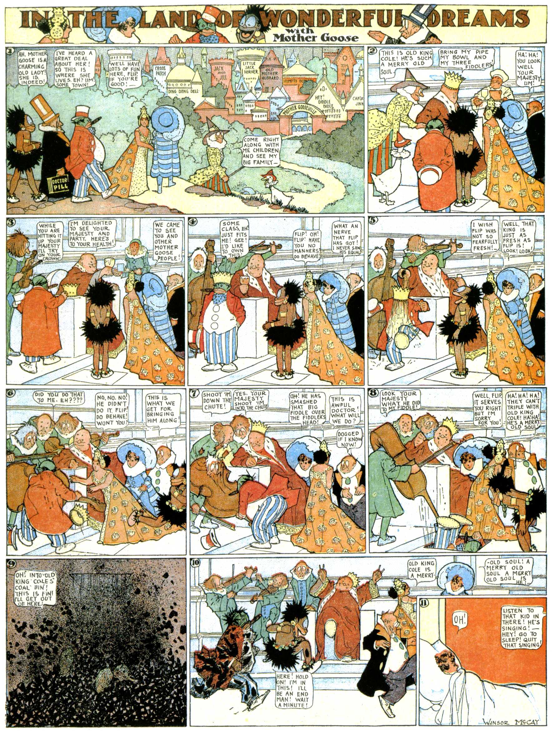 Little Nemo in Slumberland (1905–1914), page 338. Little Nemo in Slumberland by Winsor McCay. Public domain in the United States. https://archive.org/details/LittleNemo1905-14FromWinsorMccayAsCbz