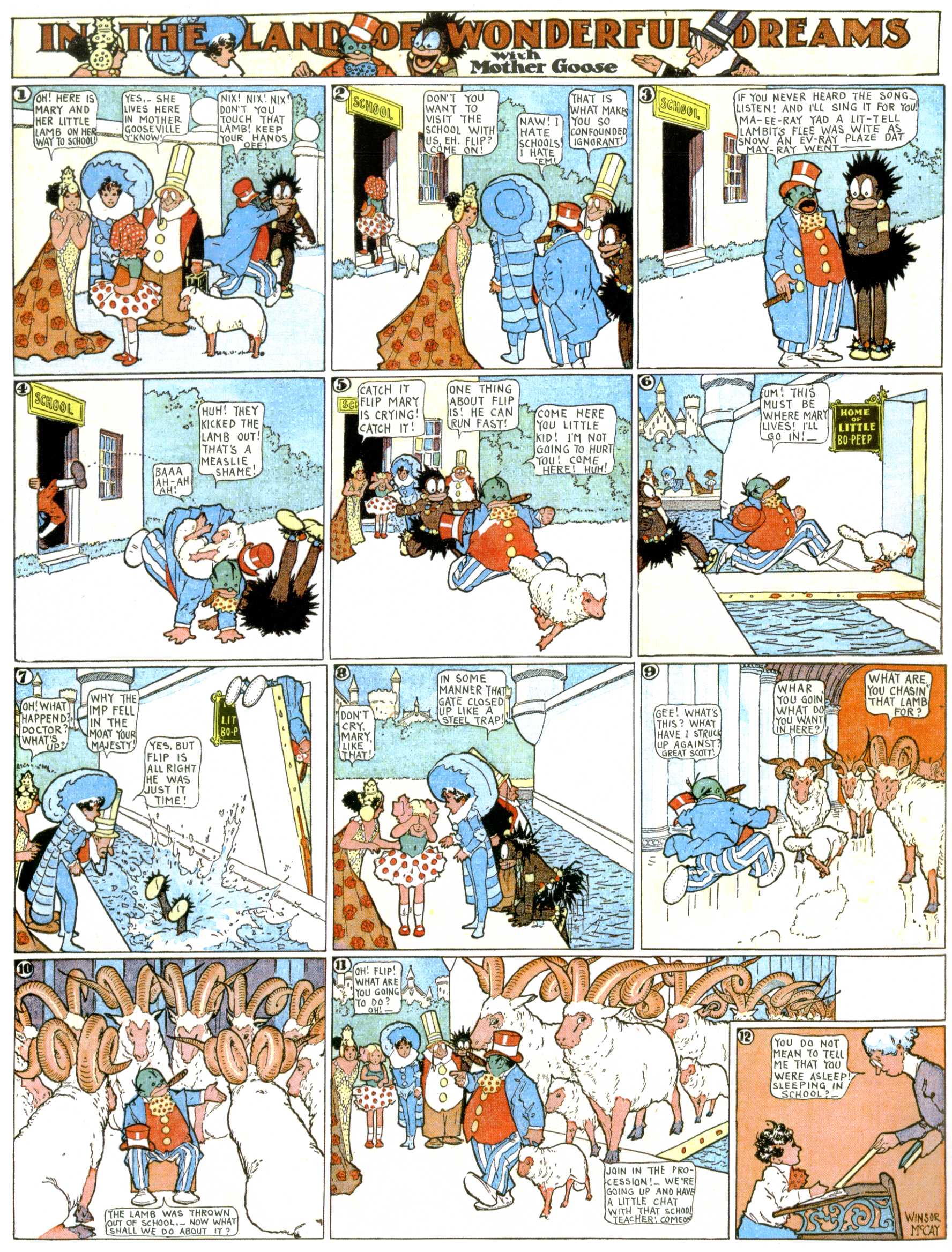 Little Nemo in Slumberland (1905–1914), page 339. Little Nemo in Slumberland by Winsor McCay. Public domain in the United States. https://archive.org/details/LittleNemo1905-14FromWinsorMccayAsCbz