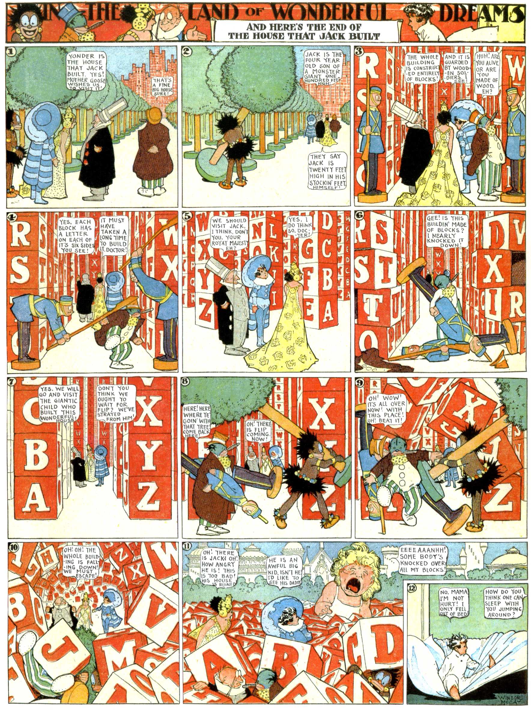 Little Nemo in Slumberland (1905–1914), page 343. Little Nemo in Slumberland by Winsor McCay. Public domain in the United States. https://archive.org/details/LittleNemo1905-14FromWinsorMccayAsCbz