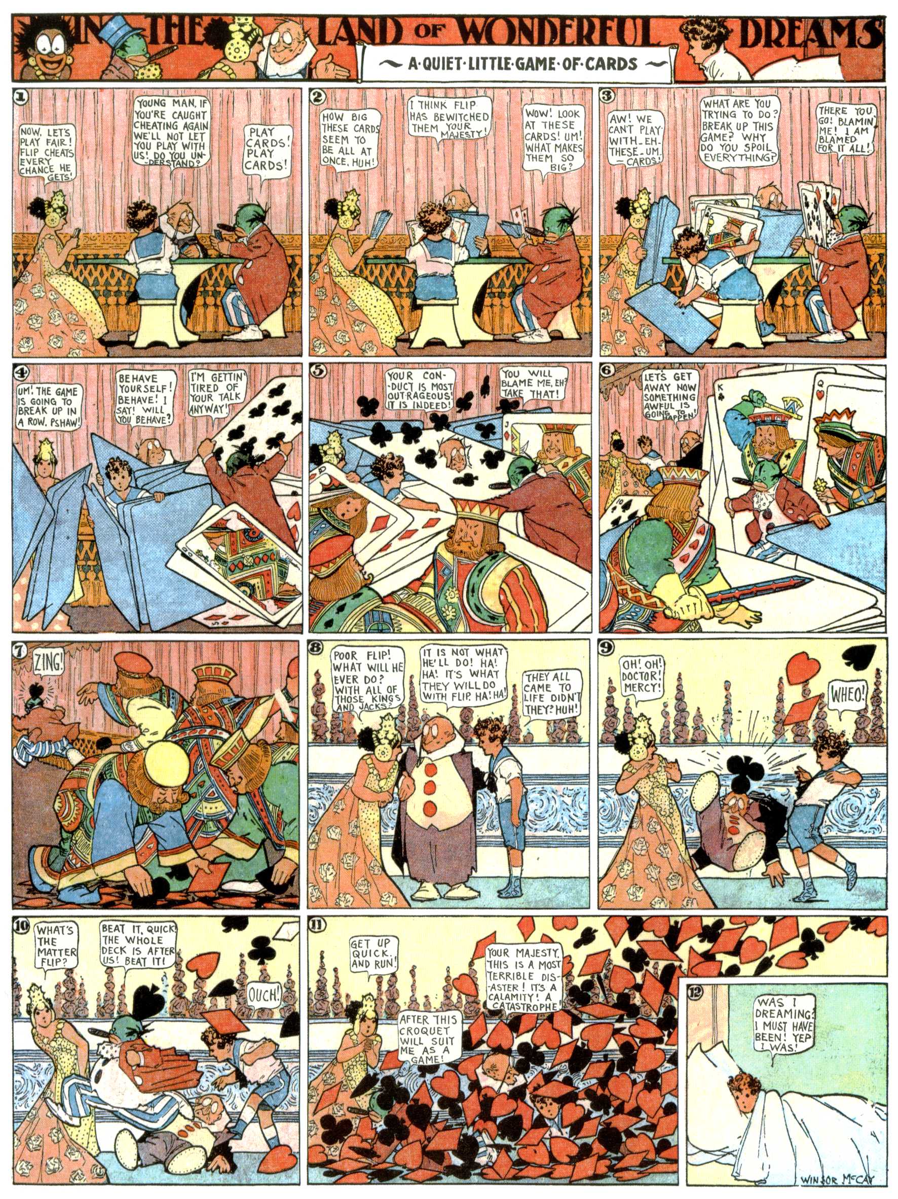 Little Nemo in Slumberland (1905–1914), page 352. Little Nemo in Slumberland by Winsor McCay. Public domain in the United States. https://archive.org/details/LittleNemo1905-14FromWinsorMccayAsCbz