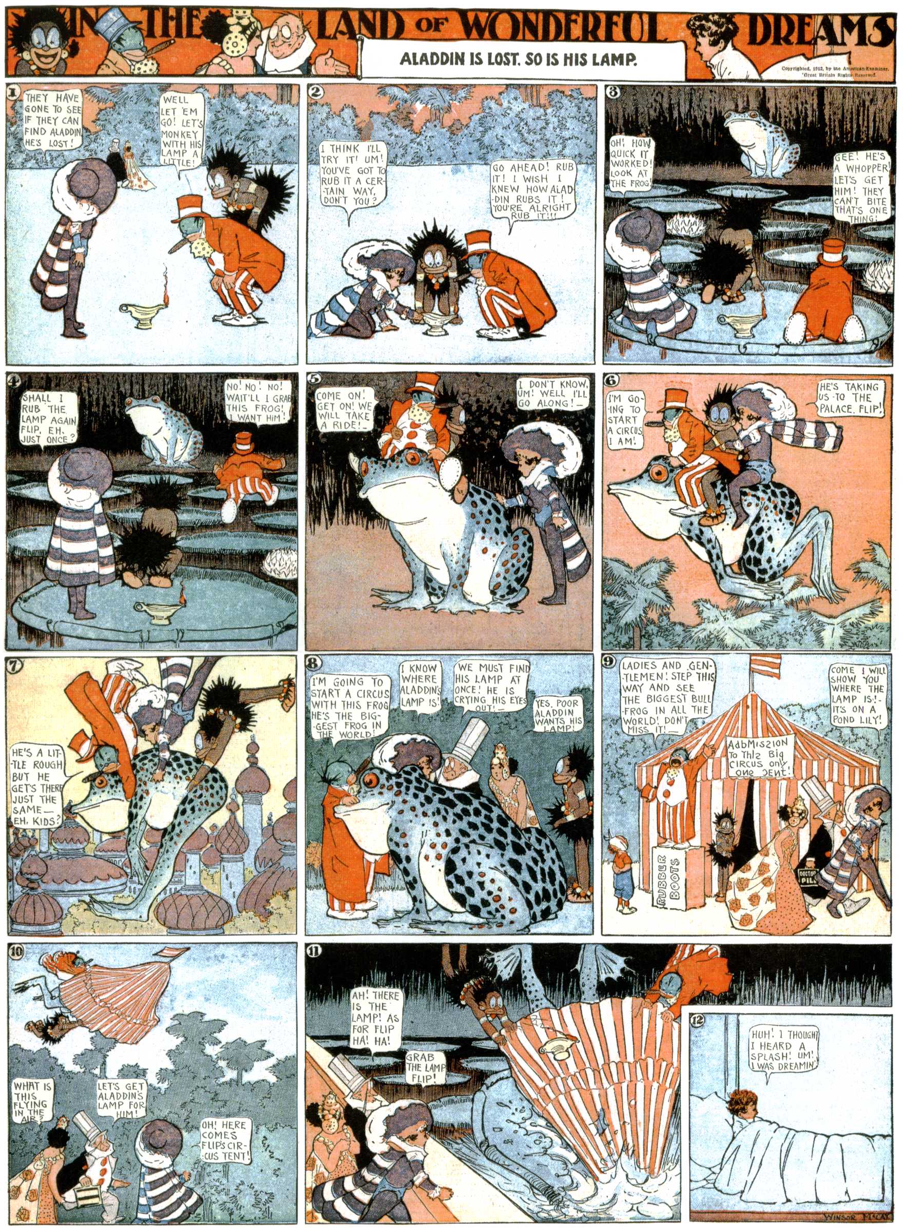 Little Nemo in Slumberland (1905–1914), page 360. Little Nemo in Slumberland by Winsor McCay. Public domain in the United States. https://archive.org/details/LittleNemo1905-14FromWinsorMccayAsCbz