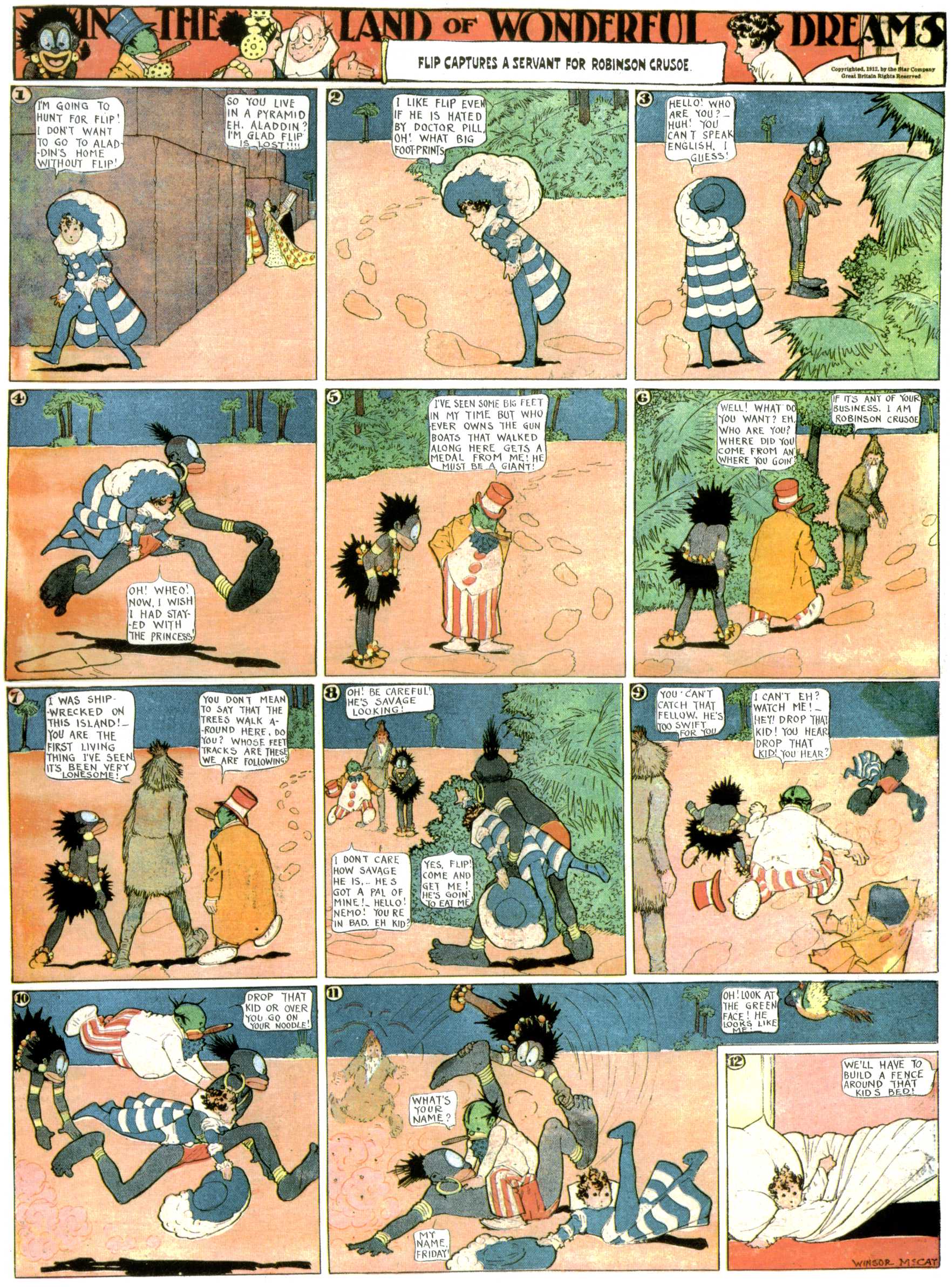 Little Nemo in Slumberland (1905–1914), page 362. Little Nemo in Slumberland by Winsor McCay. Public domain in the United States. https://archive.org/details/LittleNemo1905-14FromWinsorMccayAsCbz