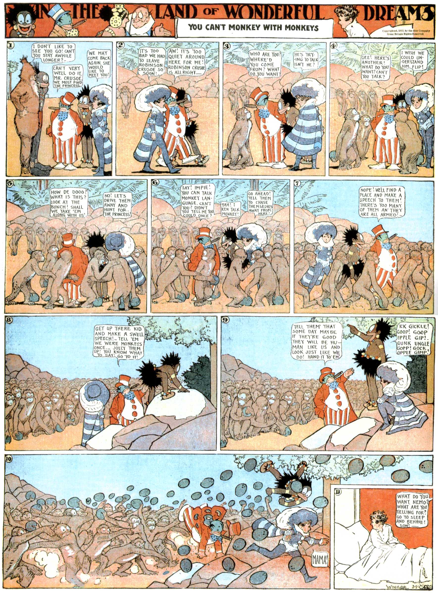 Little Nemo in Slumberland (1905–1914), page 363. Little Nemo in Slumberland by Winsor McCay. Public domain in the United States. https://archive.org/details/LittleNemo1905-14FromWinsorMccayAsCbz