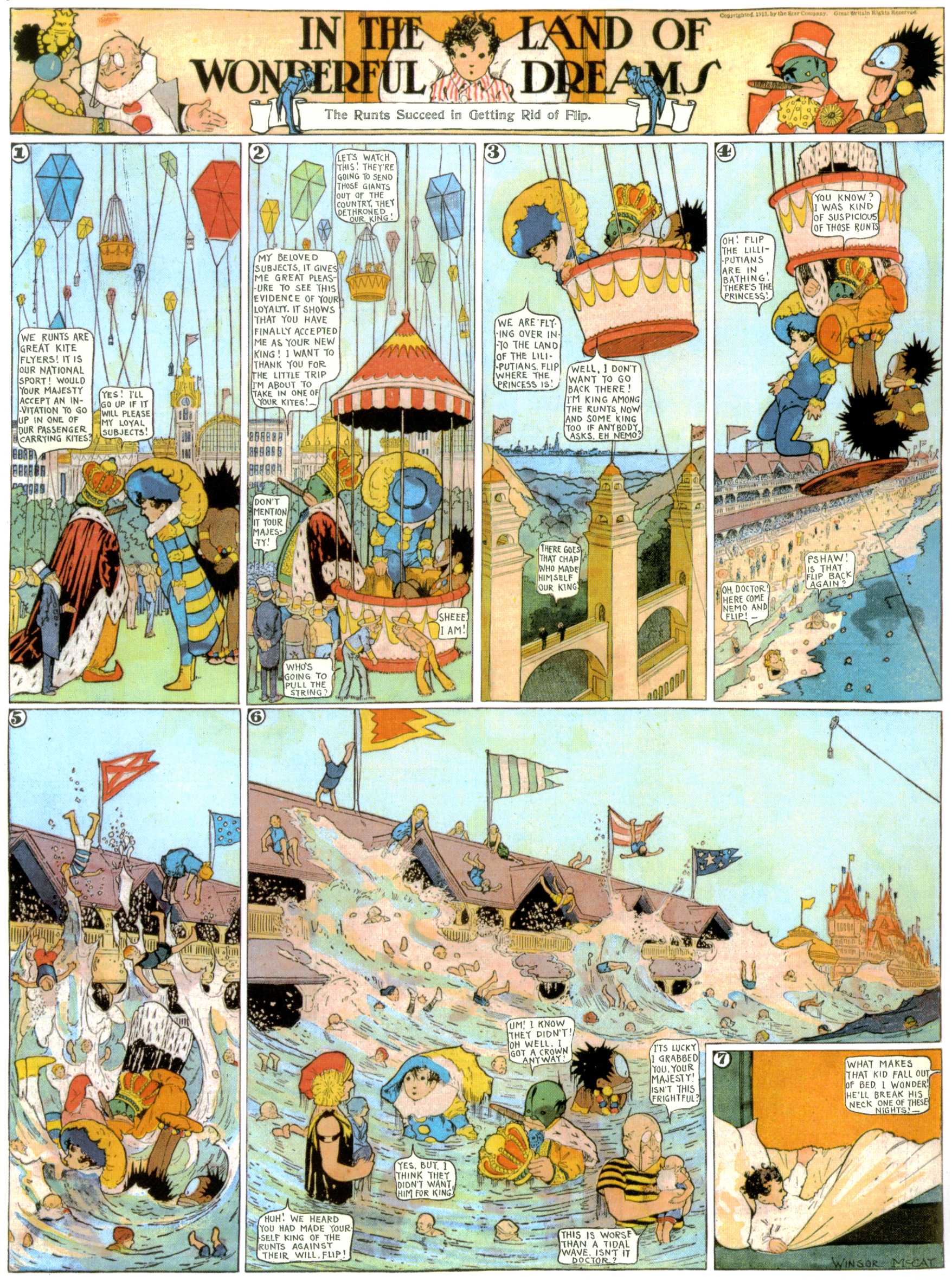 Little Nemo in Slumberland (1905–1914), page 397. Little Nemo in Slumberland by Winsor McCay. Public domain in the United States. https://archive.org/details/LittleNemo1905-14FromWinsorMccayAsCbz