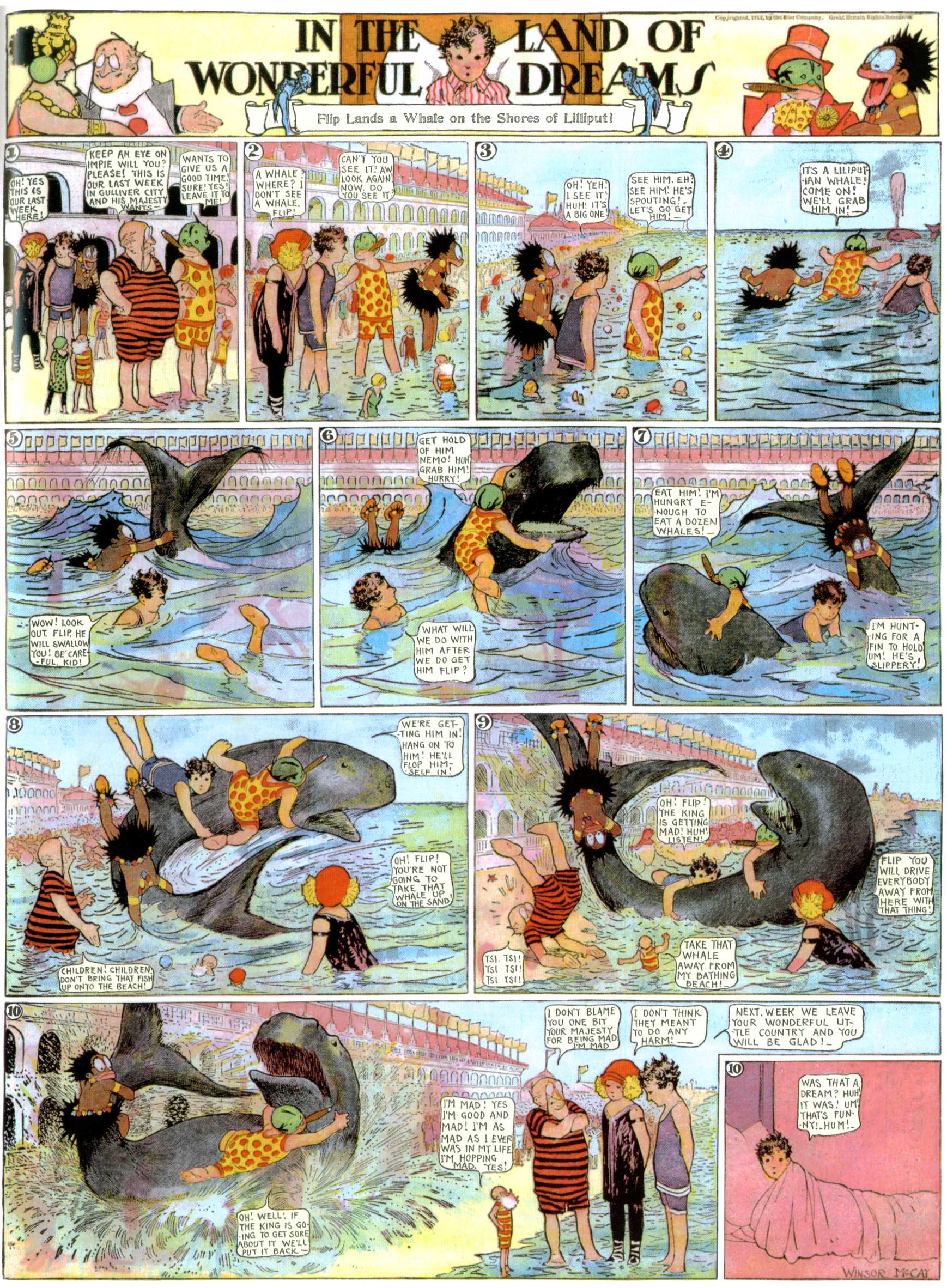 Little Nemo in Slumberland (1905–1914), page 398. Little Nemo in Slumberland by Winsor McCay. Public domain in the United States. https://archive.org/details/LittleNemo1905-14FromWinsorMccayAsCbz