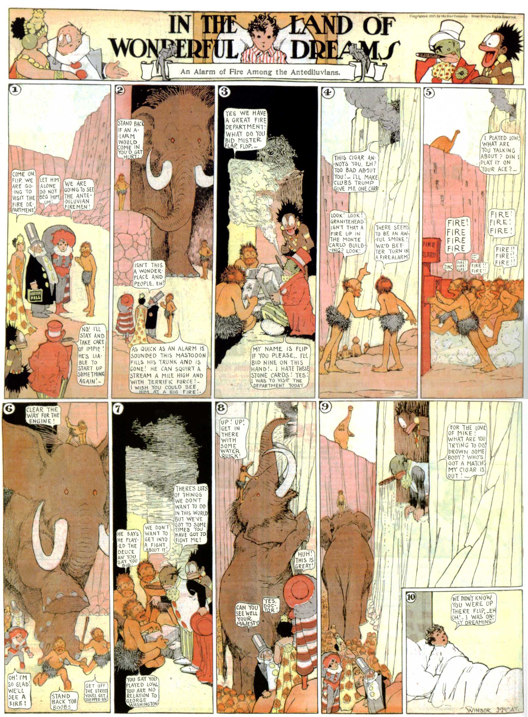 Little Nemo in Slumberland (1905–1914), page 409. Little Nemo in Slumberland by Winsor McCay. Public domain in the United States. https://archive.org/details/LittleNemo1905-14FromWinsorMccayAsCbz