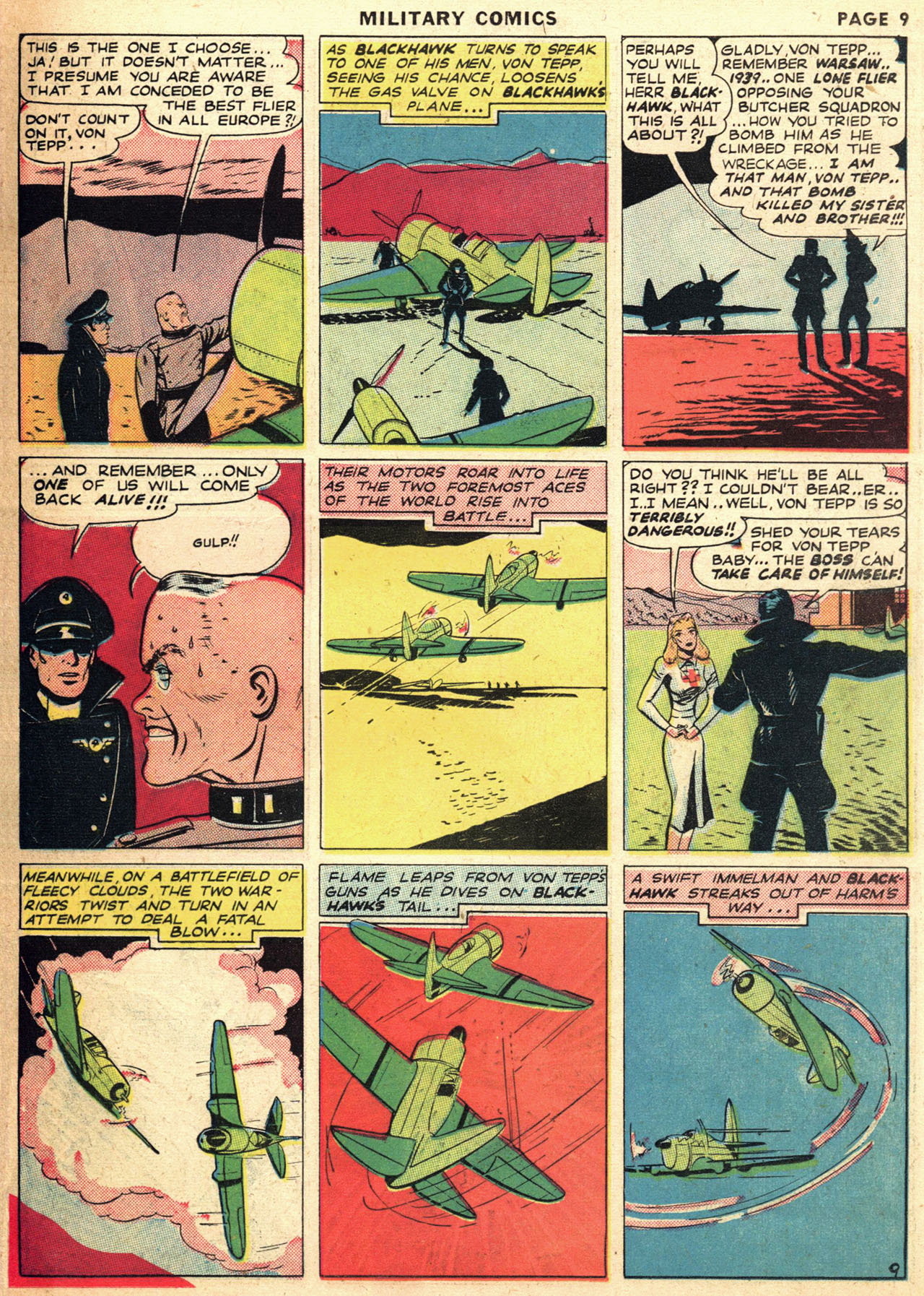 Military Comics #1 (Quality Comics), page 11. Public domain (US).
