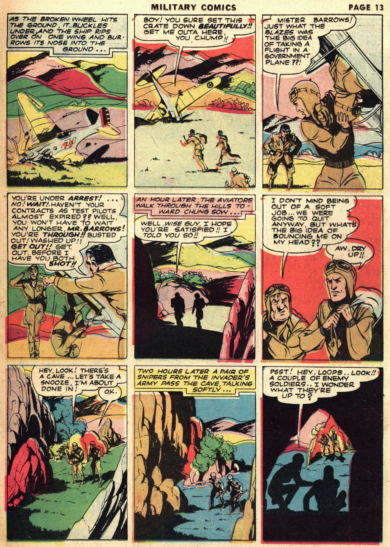 Military Comics #1 (Quality Comics), page 14. Public domain (US).