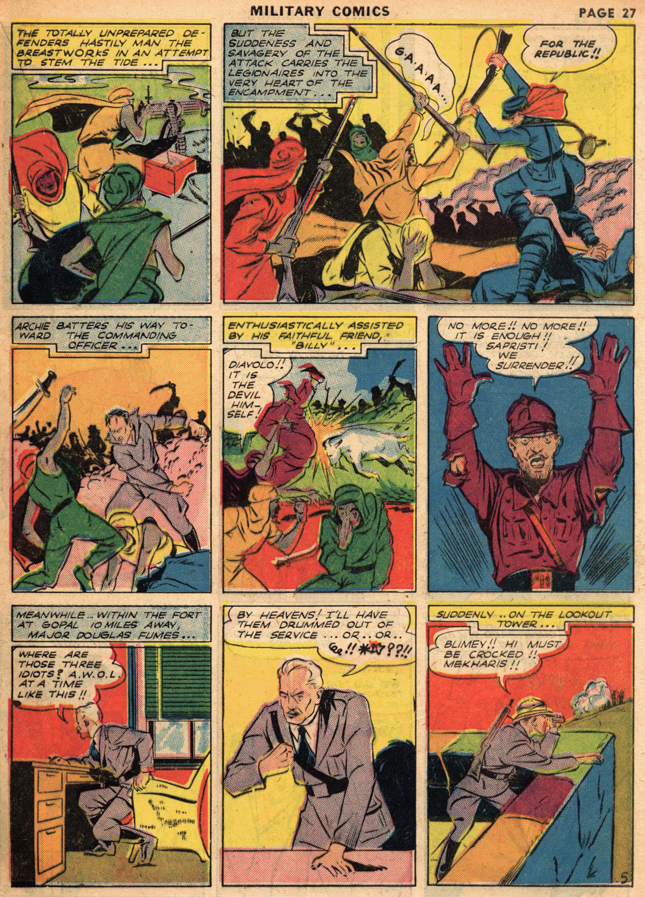 Military Comics #1 (Quality Comics), page 28. Public domain (US).