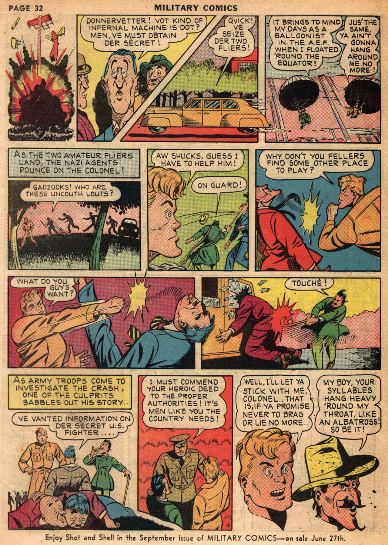 Military Comics #1 (Quality Comics), page 33. Public domain (US).