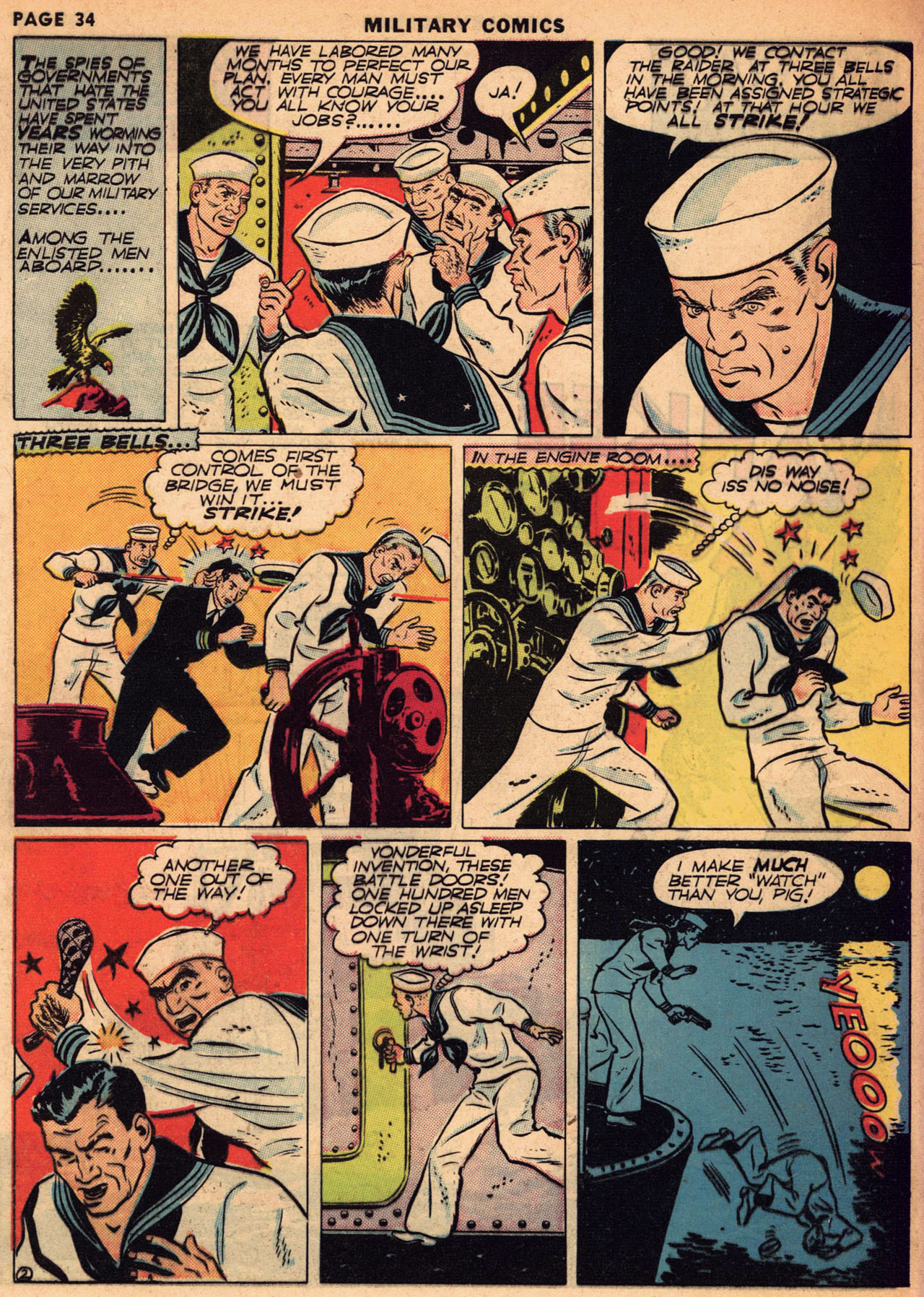 Military Comics #1 (Quality Comics), page 35. Public domain (US).