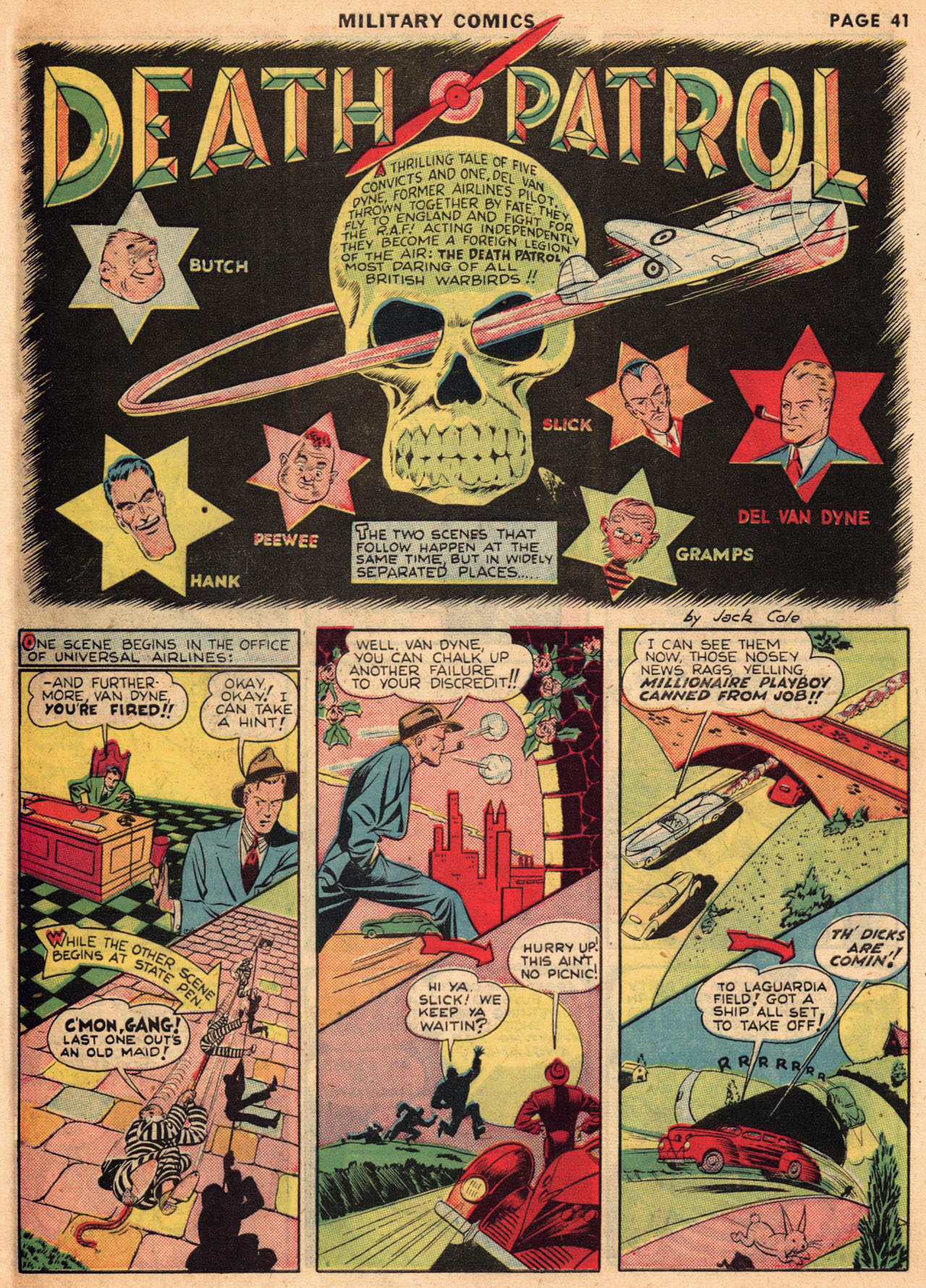 Military Comics #1 (Quality Comics), page 42. Public domain (US).