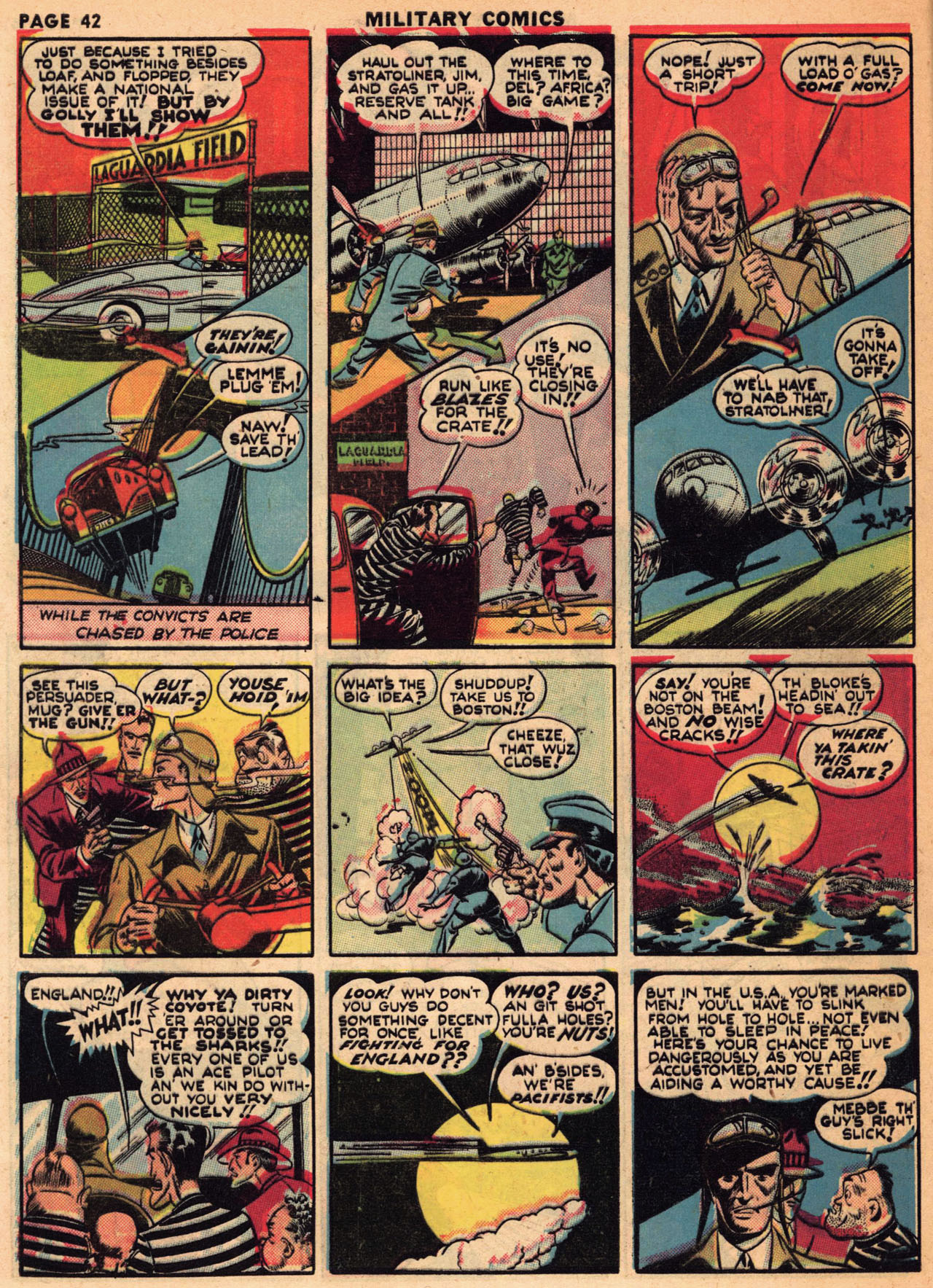 Military Comics #1 (Quality Comics), page 43. Public domain (US).