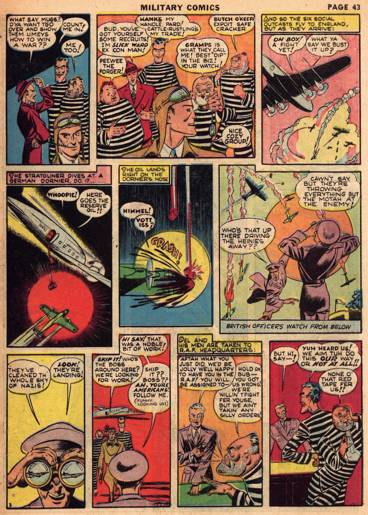 Military Comics #1 (Quality Comics), page 44. Public domain (US).
