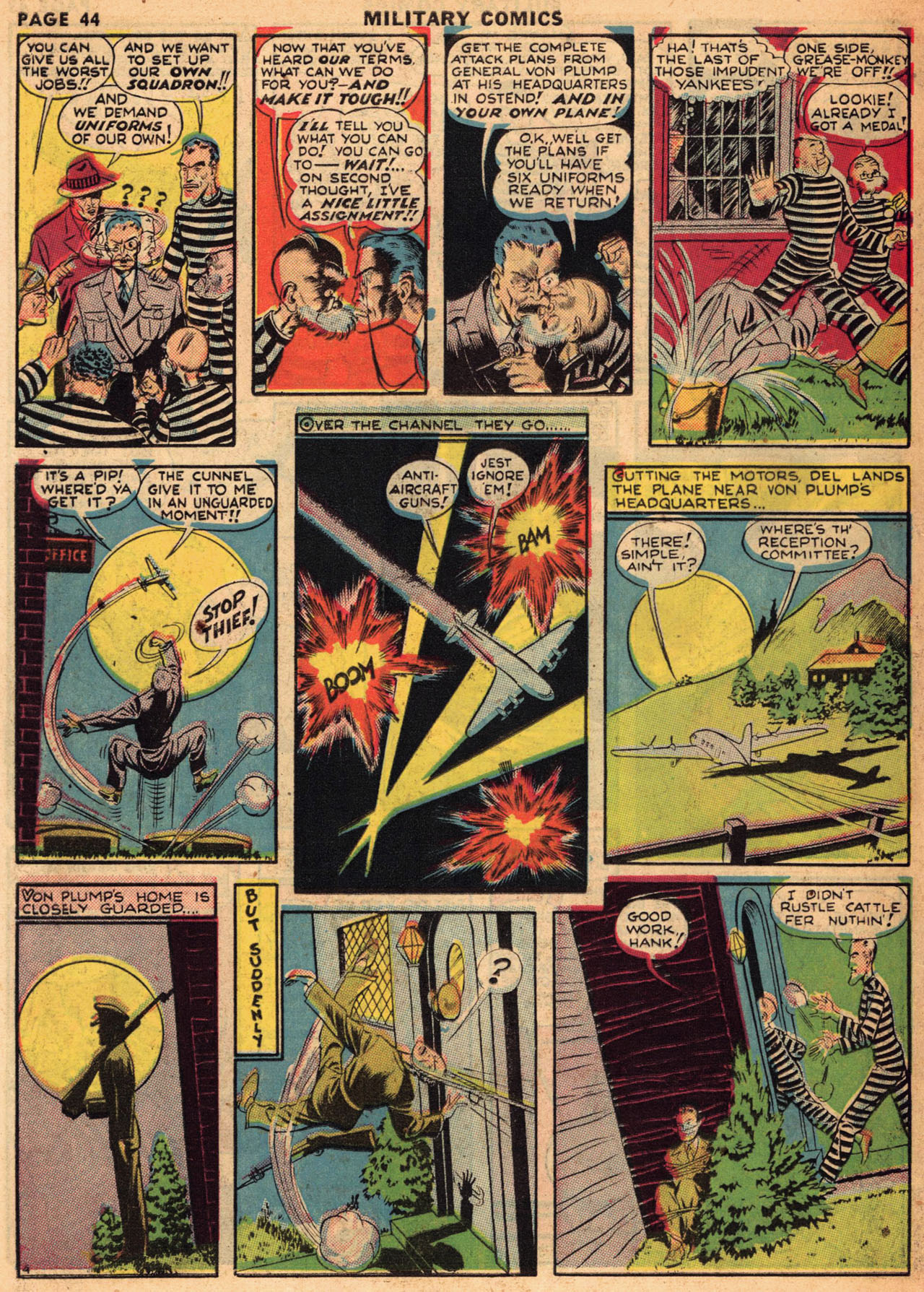 Military Comics #1 (Quality Comics), page 45. Public domain (US).