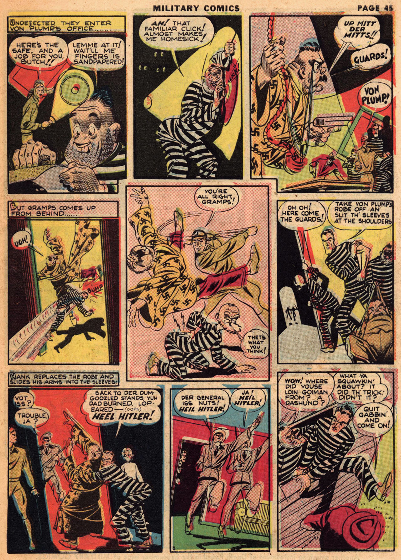 Military Comics #1 (Quality Comics), page 46. Public domain (US).