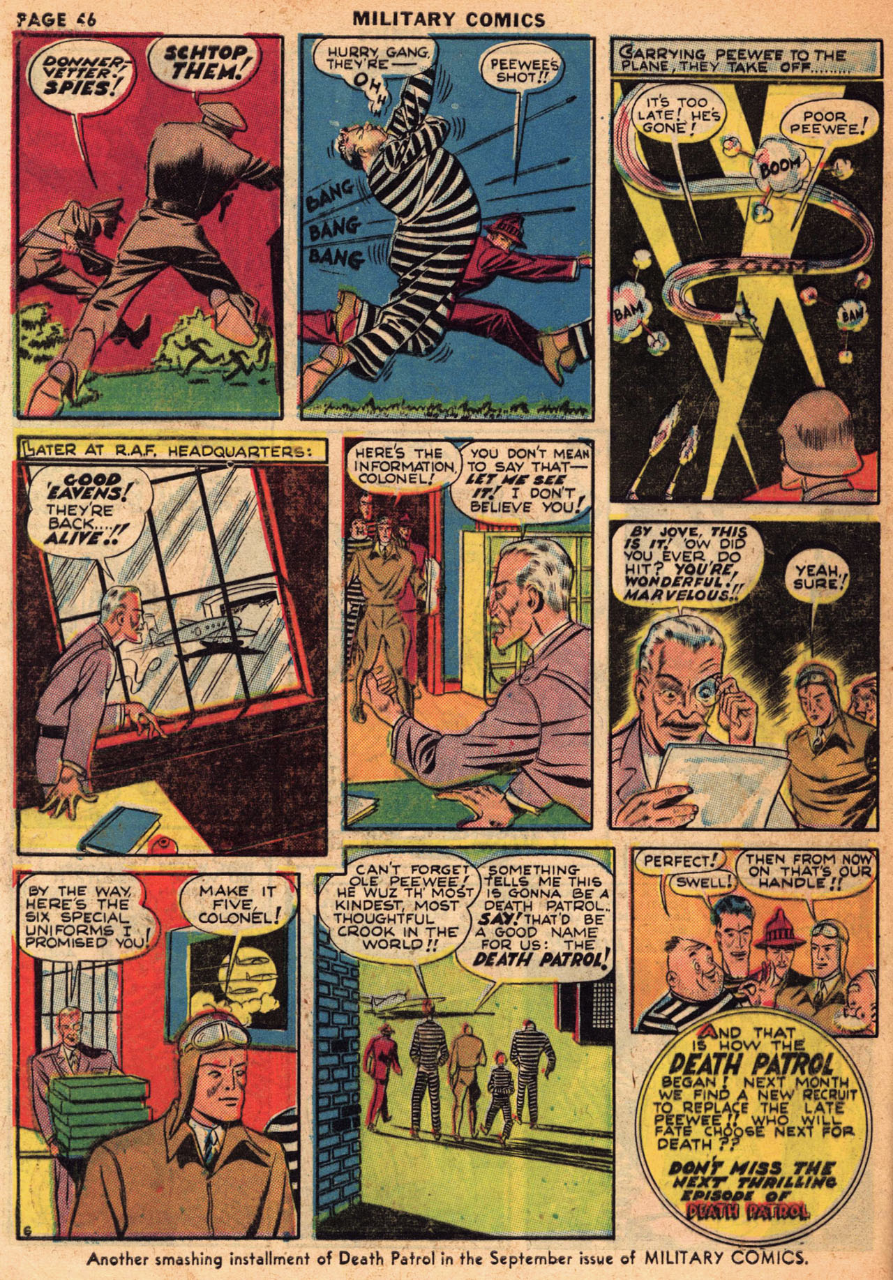 Military Comics #1 (Quality Comics), page 47. Public domain (US).