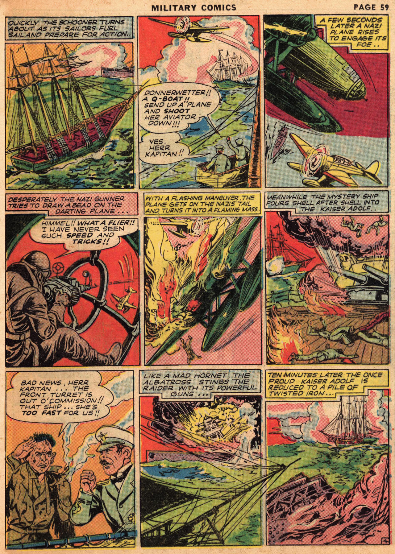 Military Comics #1 (Quality Comics), page 59. Public domain (US).