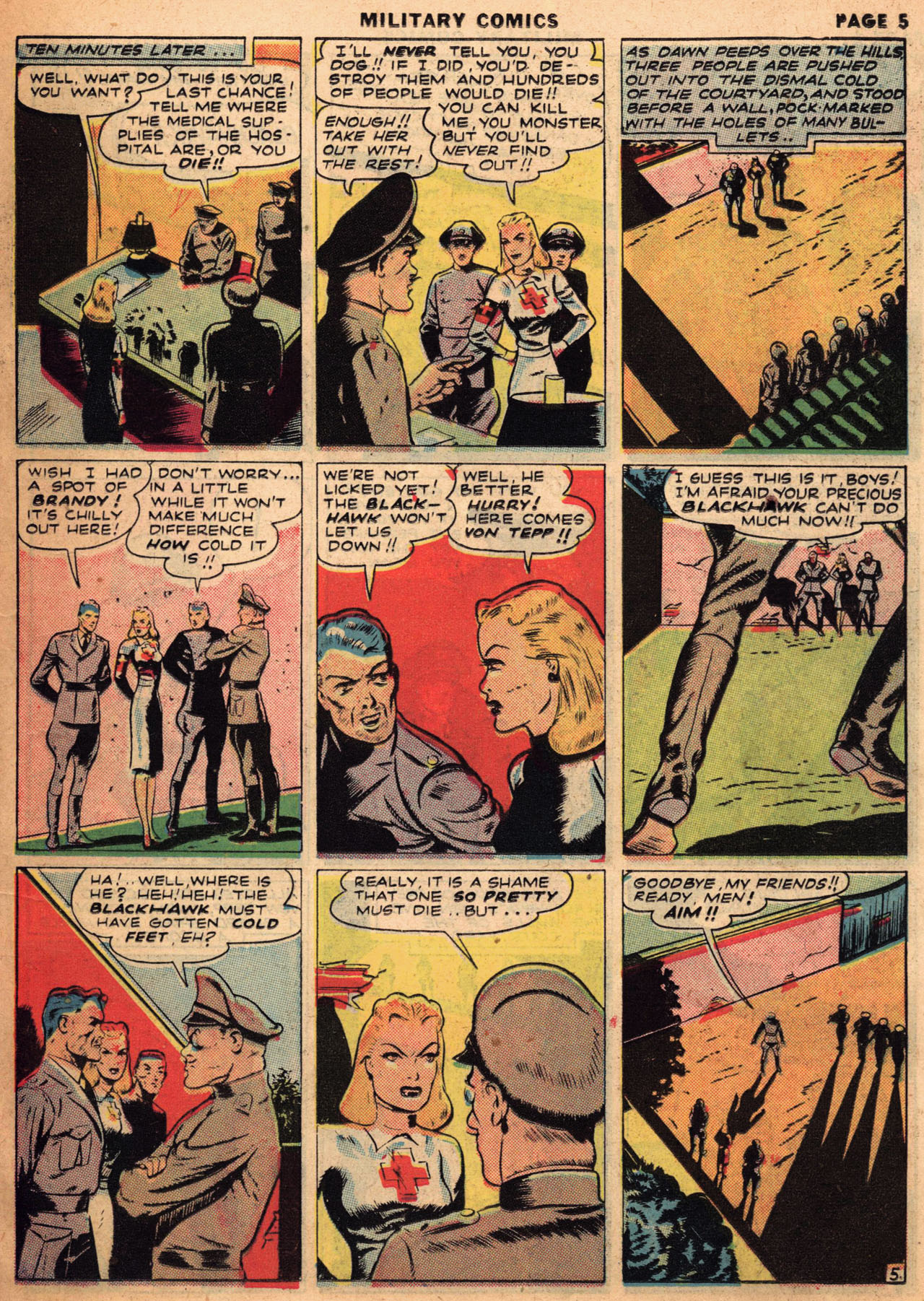 Military Comics #1 (Quality Comics), page 7. Public domain (US).