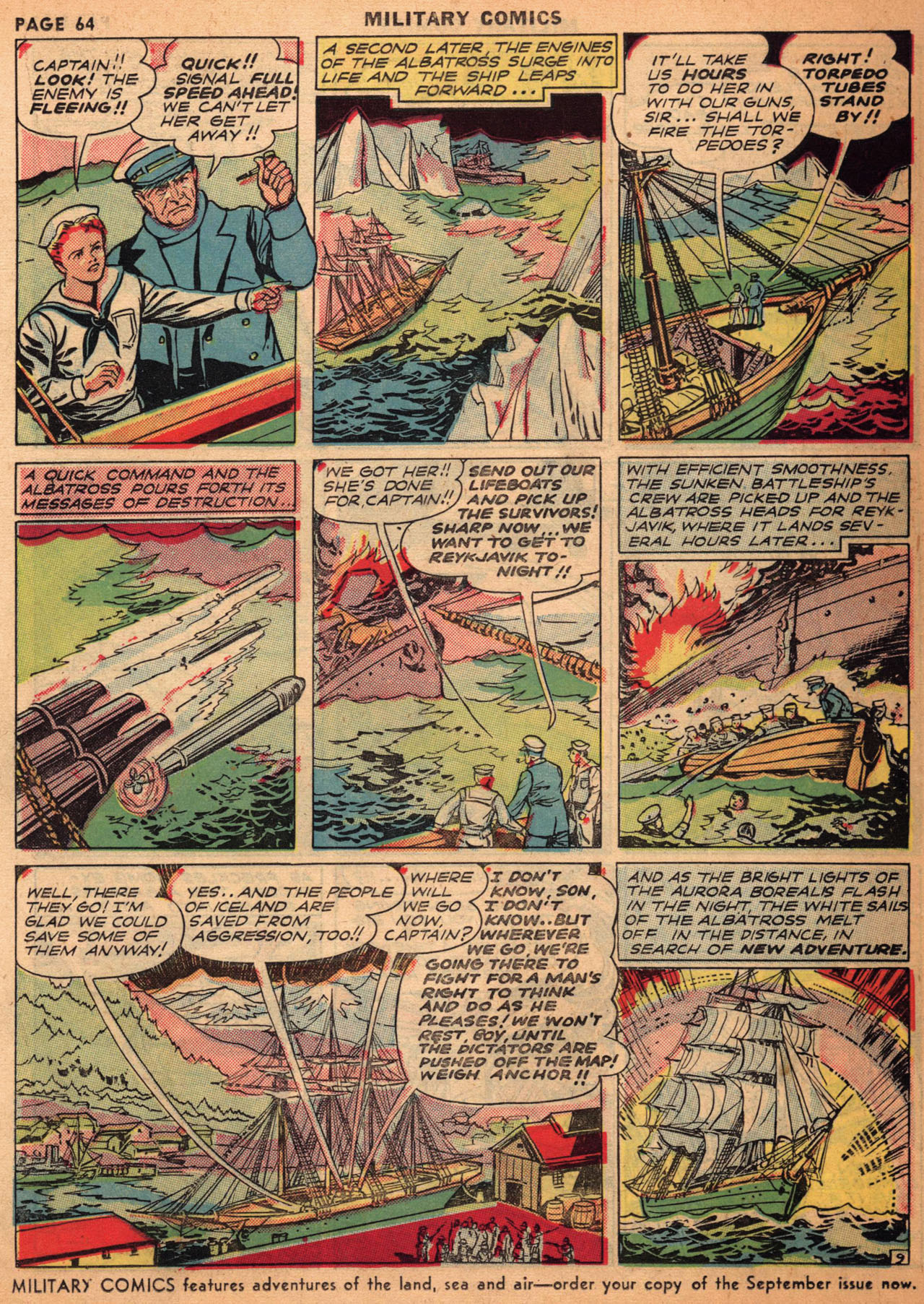 Military Comics #1 (Quality Comics), page 64. Public domain (US).