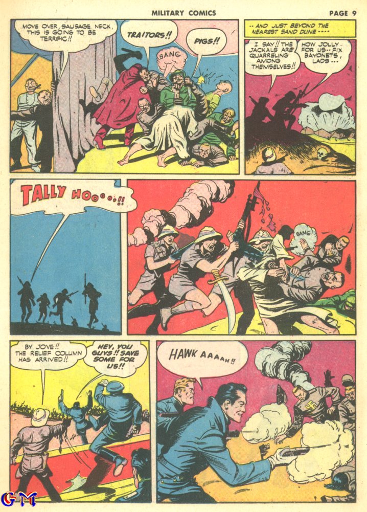 Military Comics #10 (Quality Comics), page 11. Public domain (US).