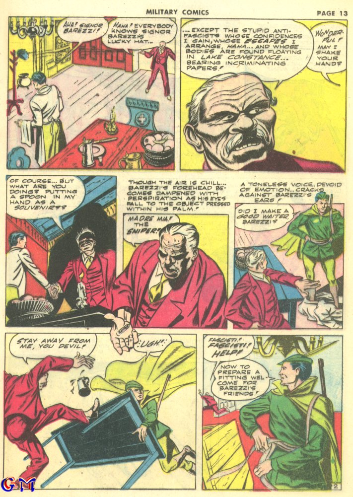 Military Comics #10 (Quality Comics), page 15. Public domain (US).