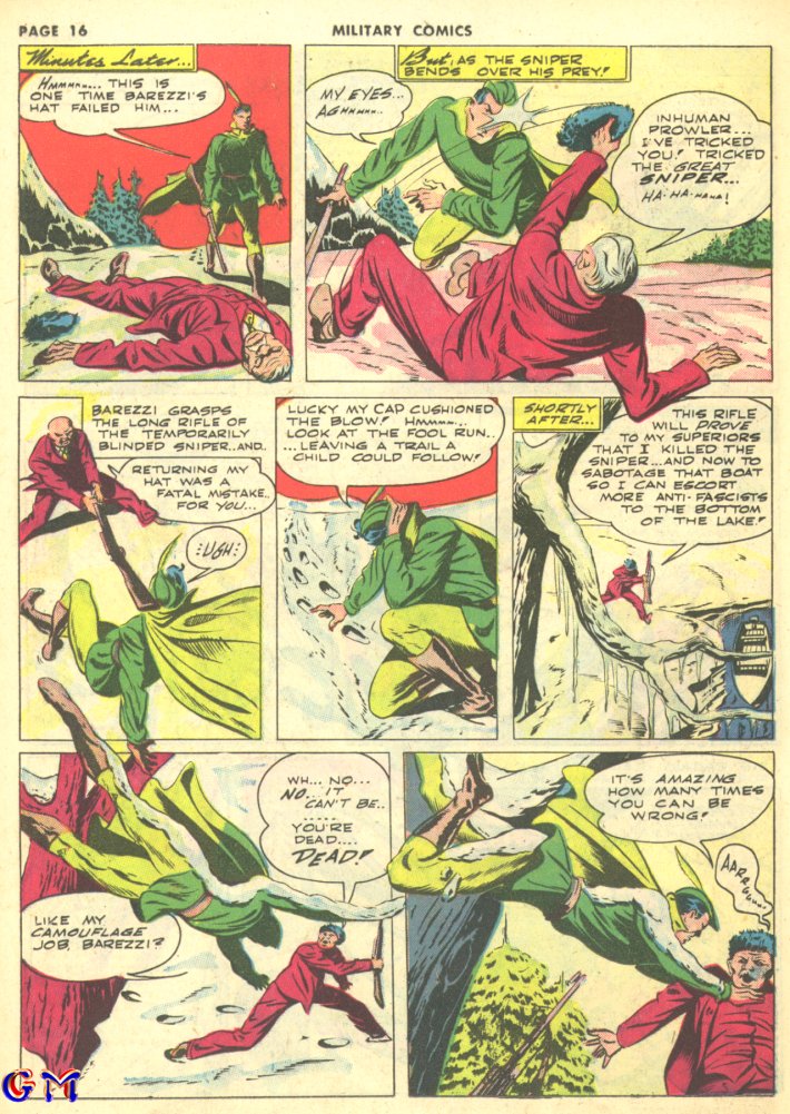 Military Comics #10 (Quality Comics), page 18. Public domain (US).