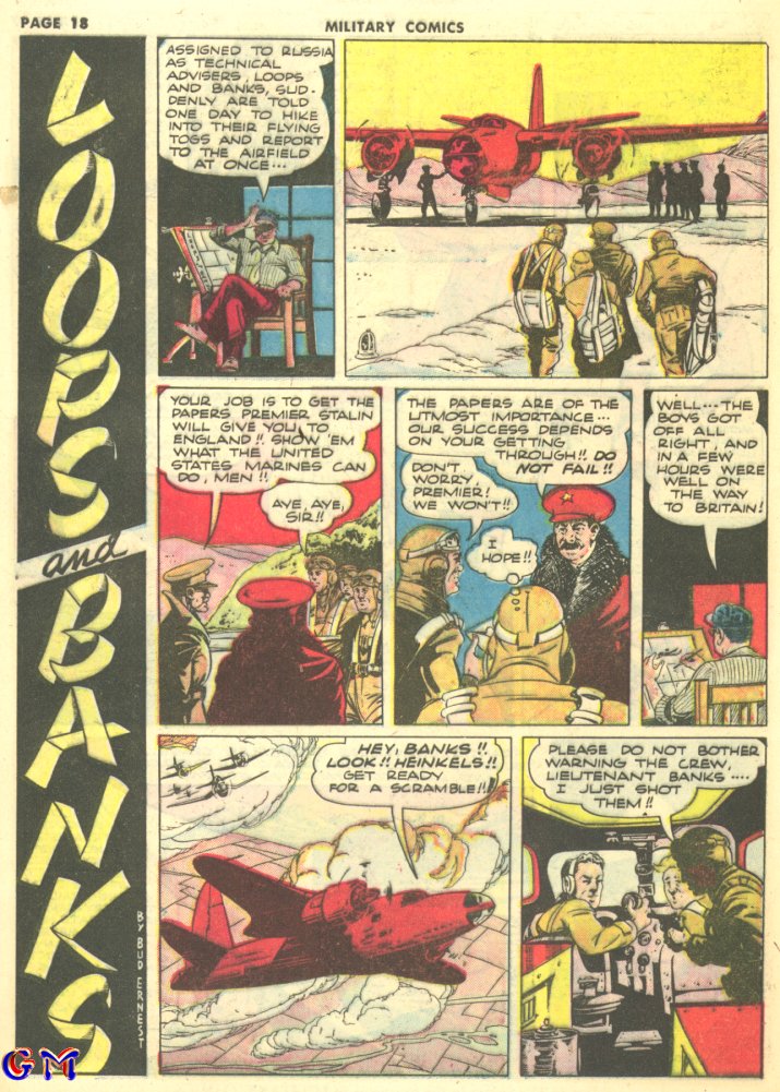 Military Comics #10 (Quality Comics), page 20. Public domain (US).