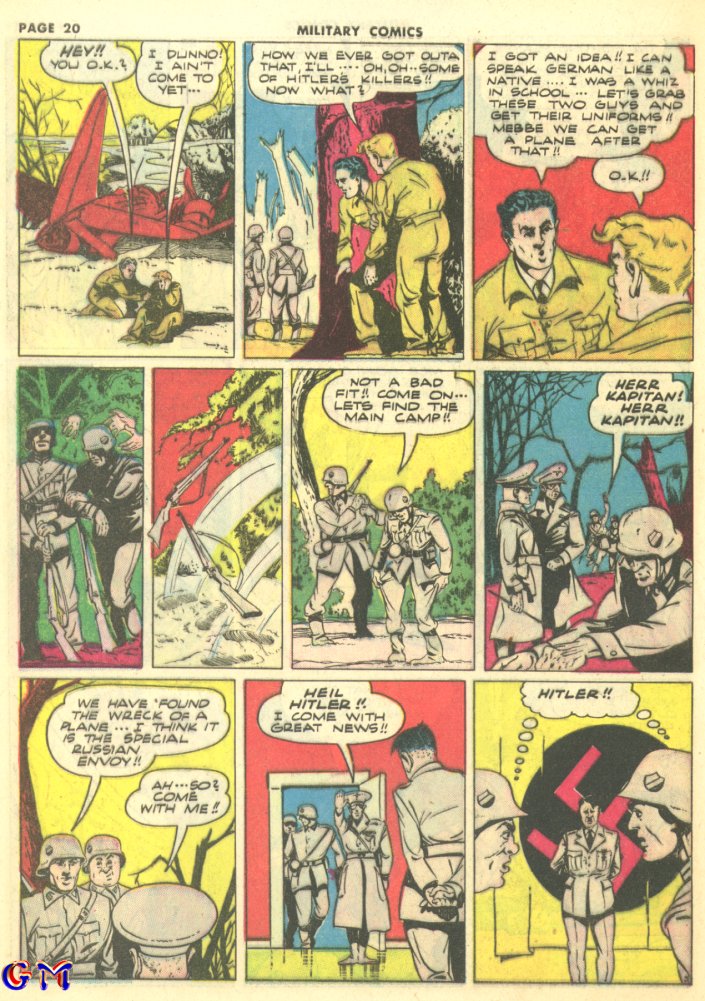 Military Comics #10 (Quality Comics), page 22. Public domain (US).