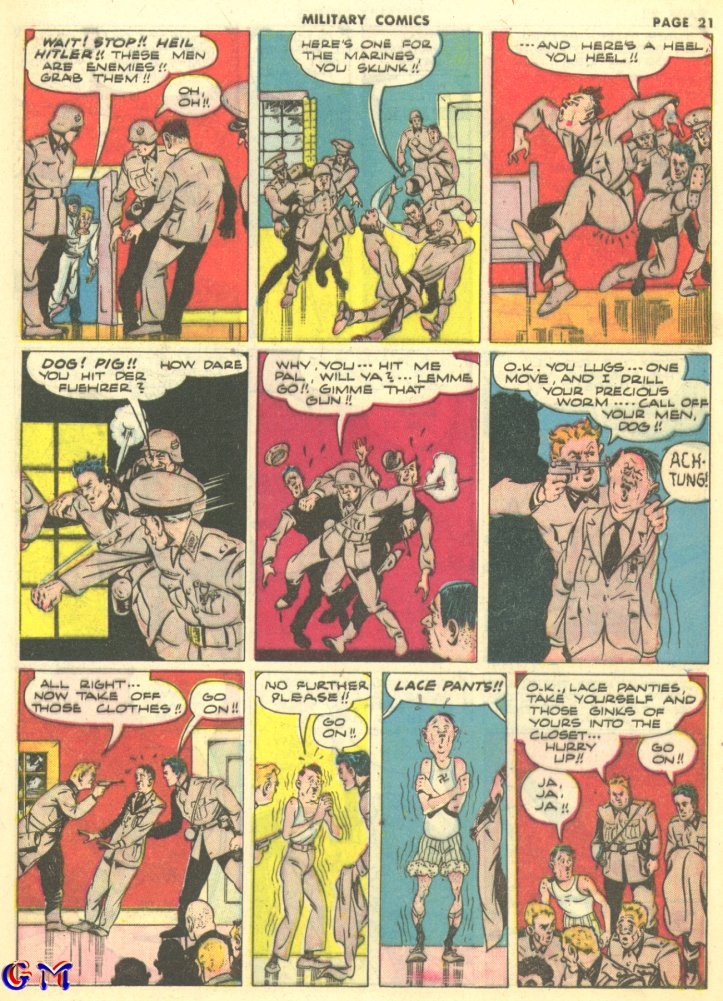 Military Comics #10 (Quality Comics), page 23. Public domain (US).
