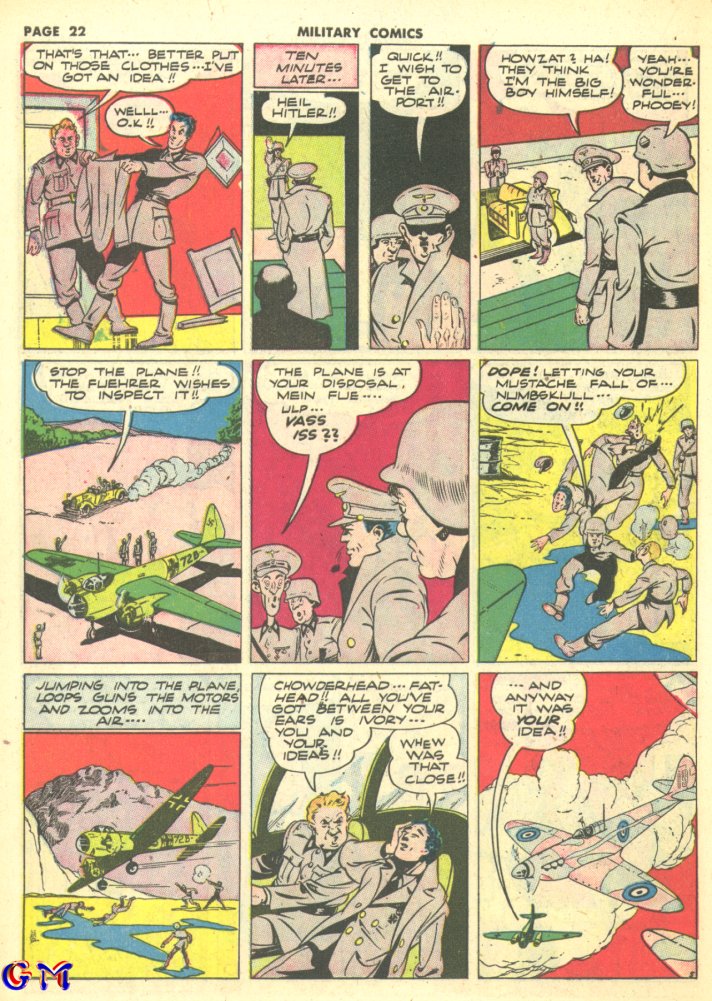 Military Comics #10 (Quality Comics), page 24. Public domain (US).