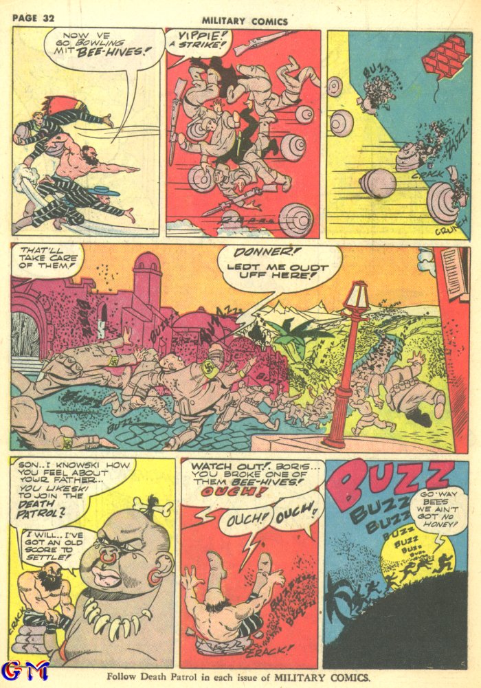Military Comics #10 (Quality Comics), page 34. Public domain (US).
