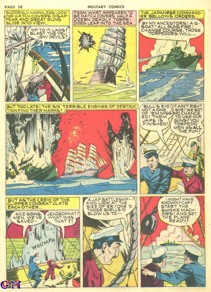 Military Comics #10 (Quality Comics), page 40. Public domain (US).
