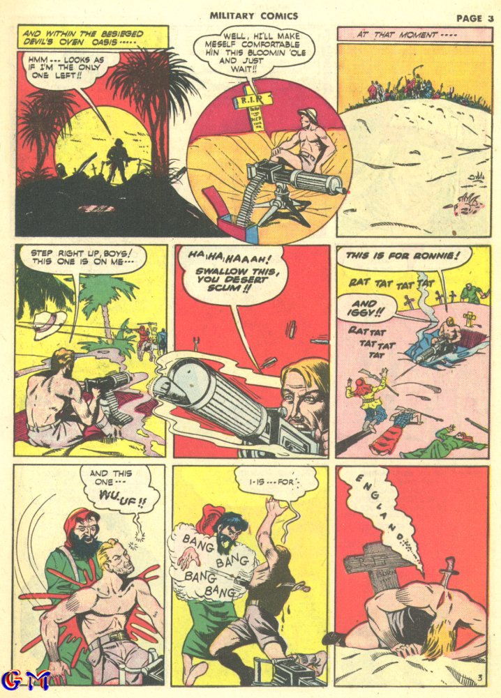 Military Comics #10 (Quality Comics), page 5. Public domain (US).