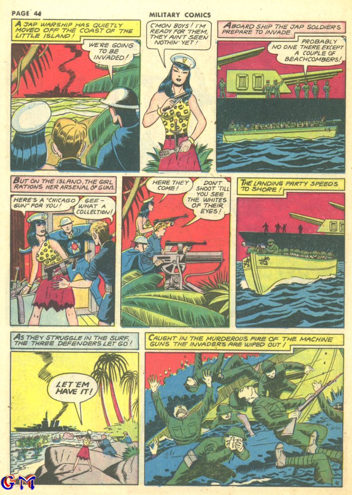 Military Comics #10 (Quality Comics), page 48. Public domain (US).