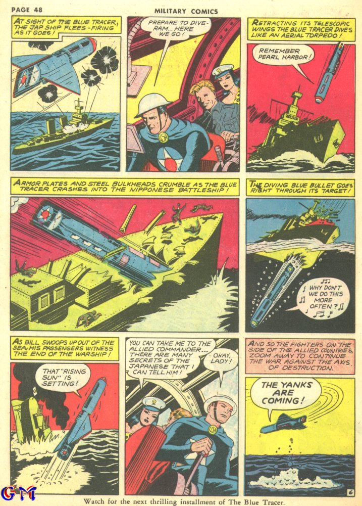 Military Comics #10 (Quality Comics), page 50. Public domain (US).