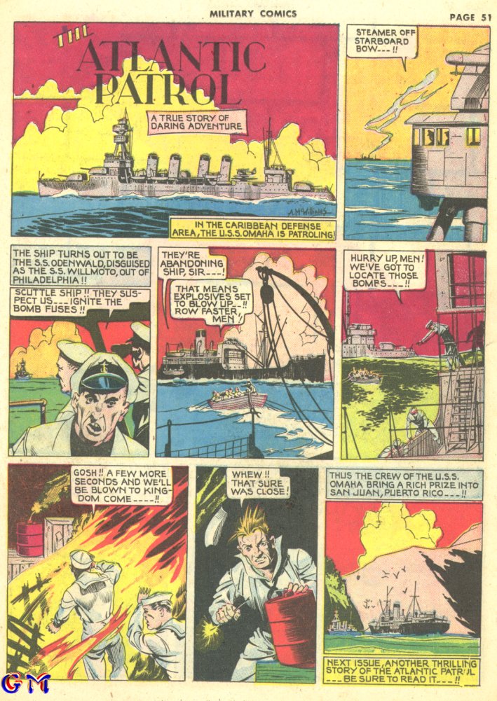Military Comics #10 (Quality Comics), page 53. Public domain (US).
